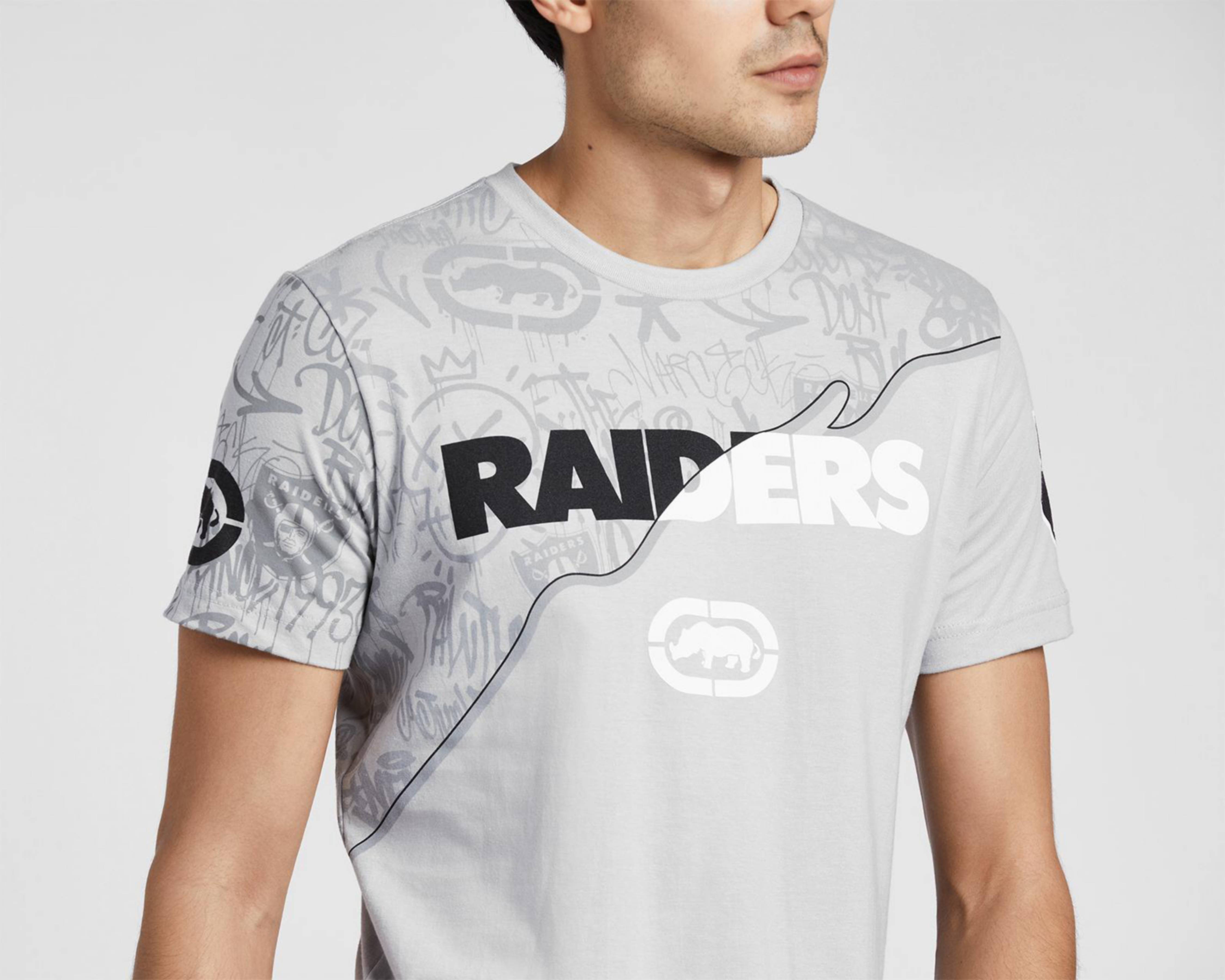 Foto 3 | Playera NFL por Eckó Unltd. Cuello Redondo