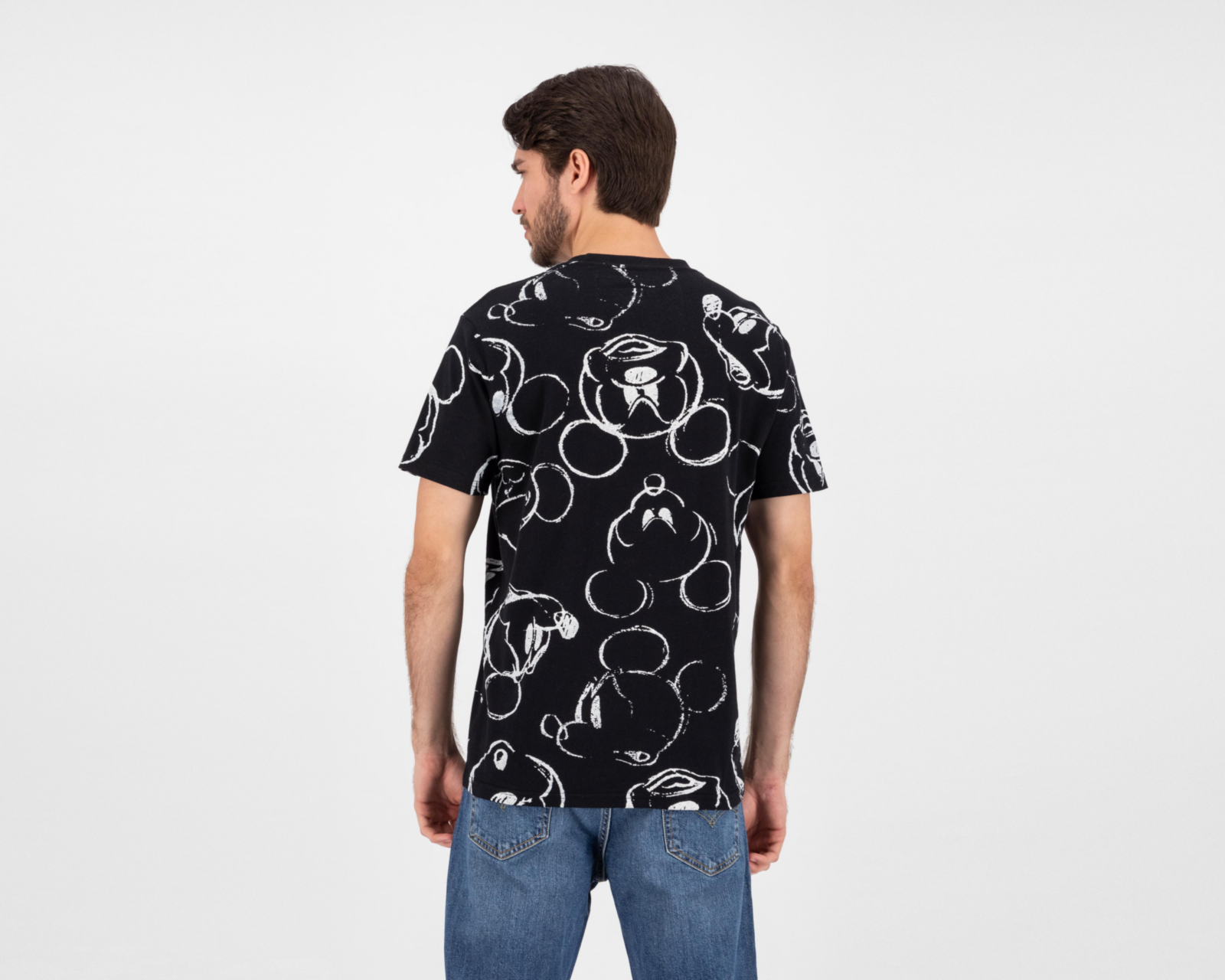 Foto 3 pulgar | Playera Disney Mickey Mouse Cuello Redondo