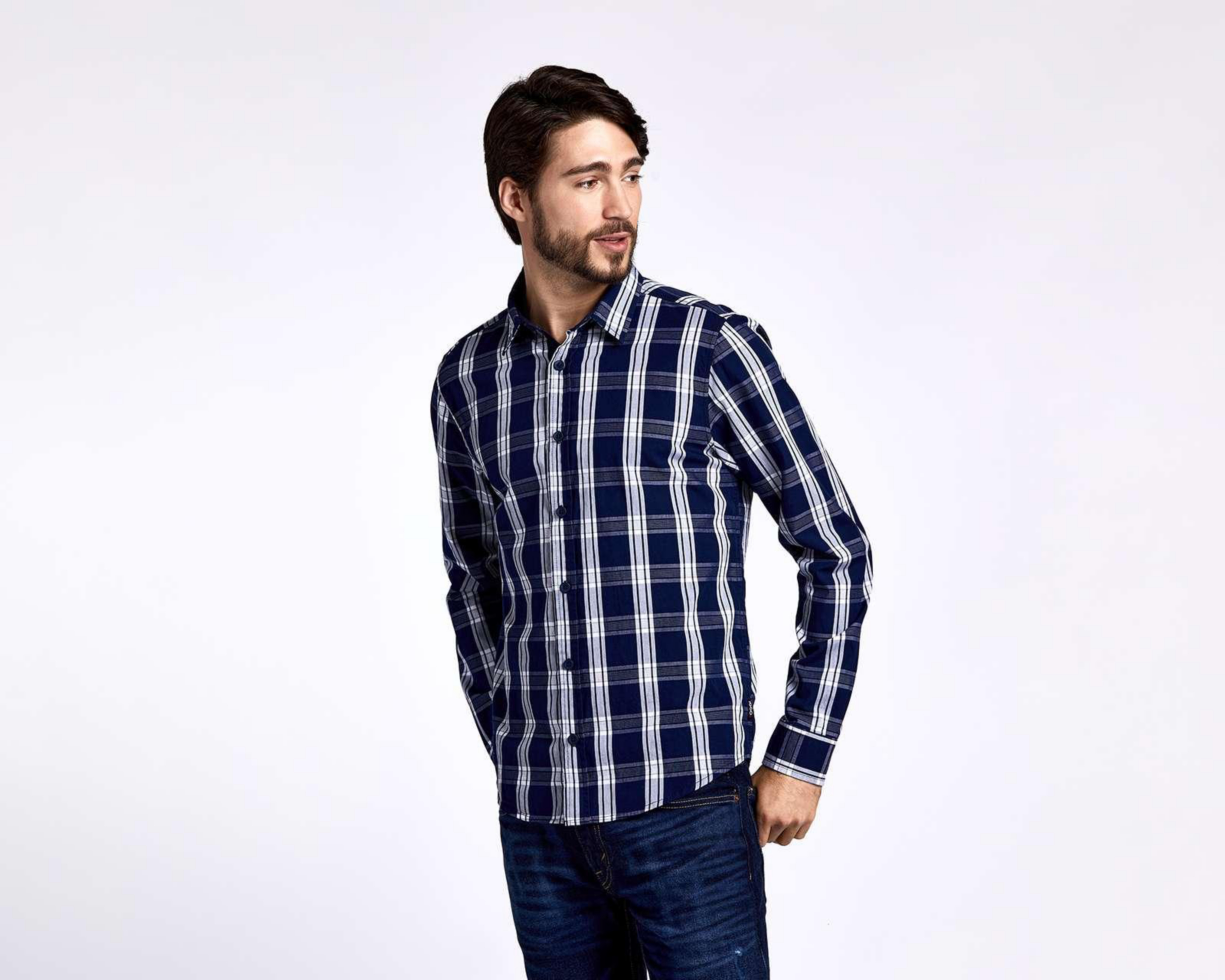 Camisa de Moda Oggi Regular Fit a Cuadros