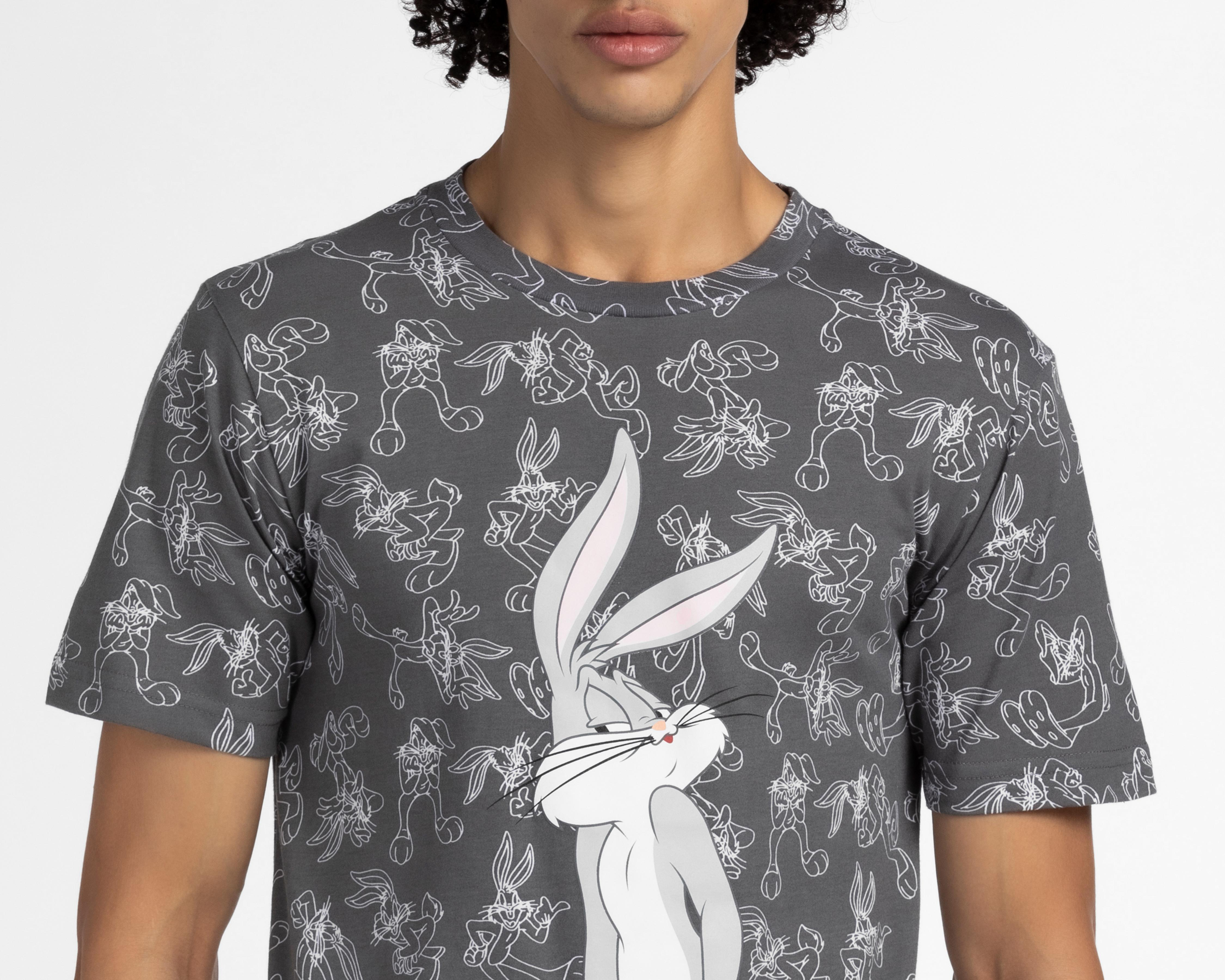 Foto 4 pulgar | Playera Looney Tunes Cuello Redondo