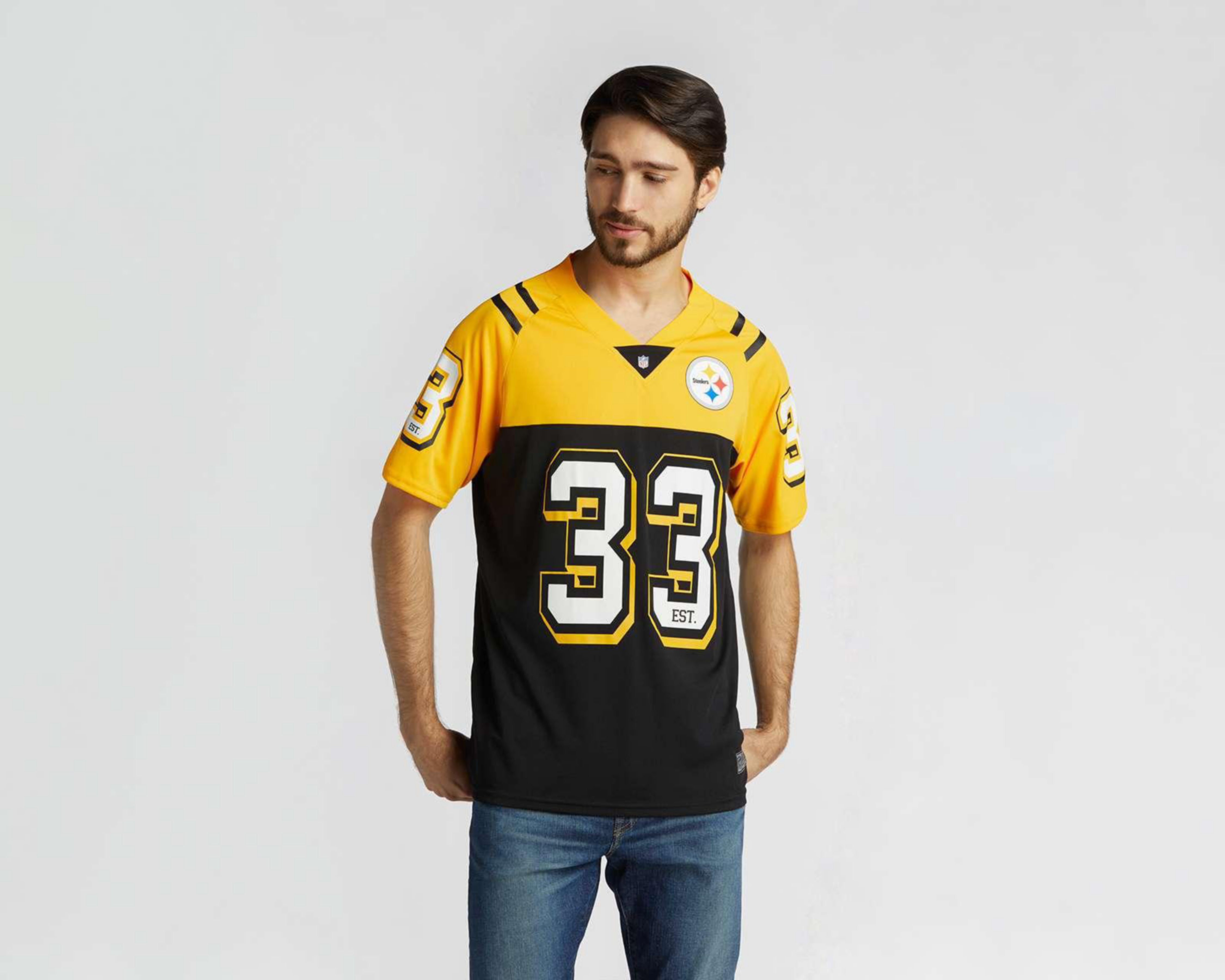 Foto 2 pulgar | Jersey Pittsburgh Steelers Local