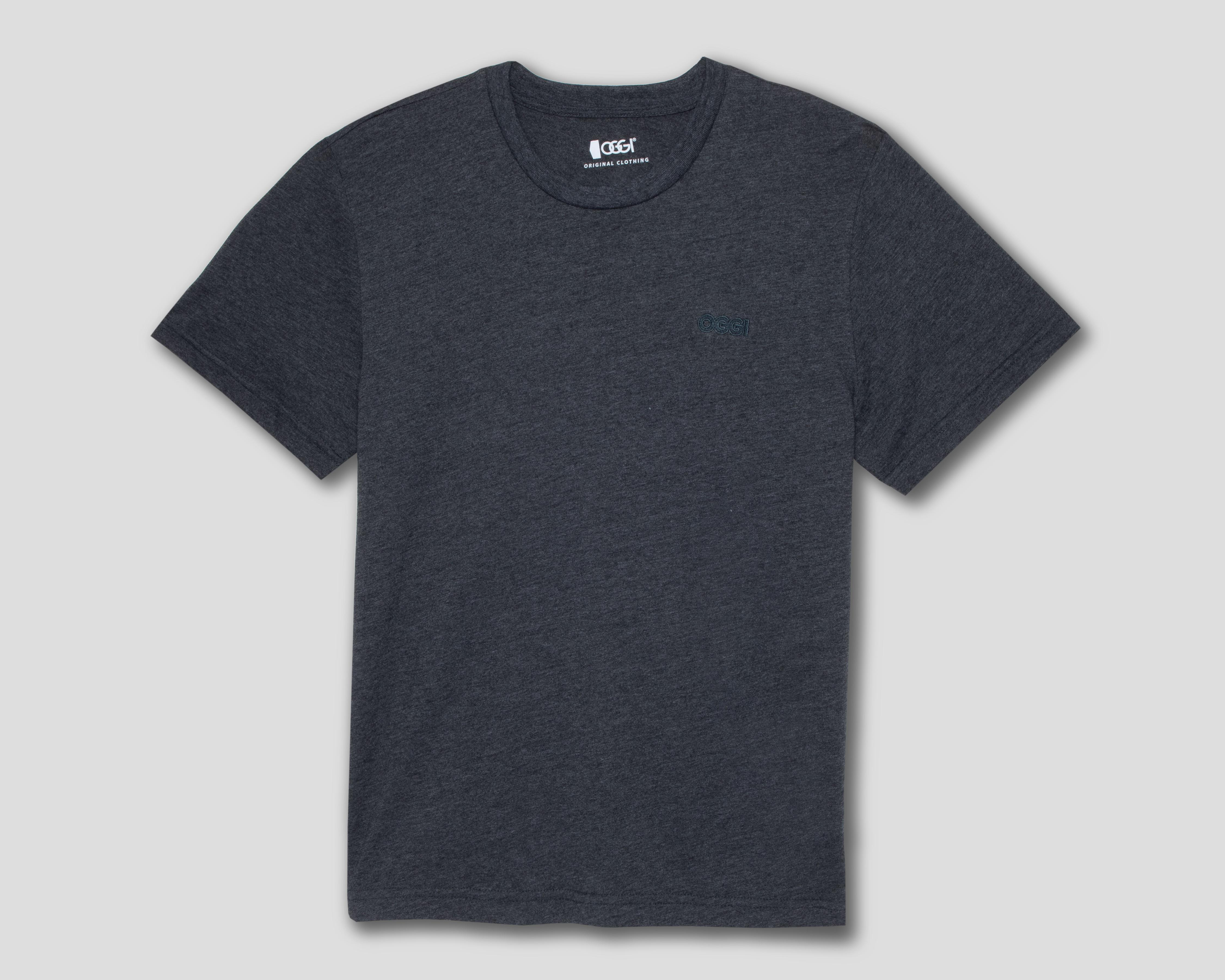 Playera Cuello Redondo Gris Oggi para Hombre