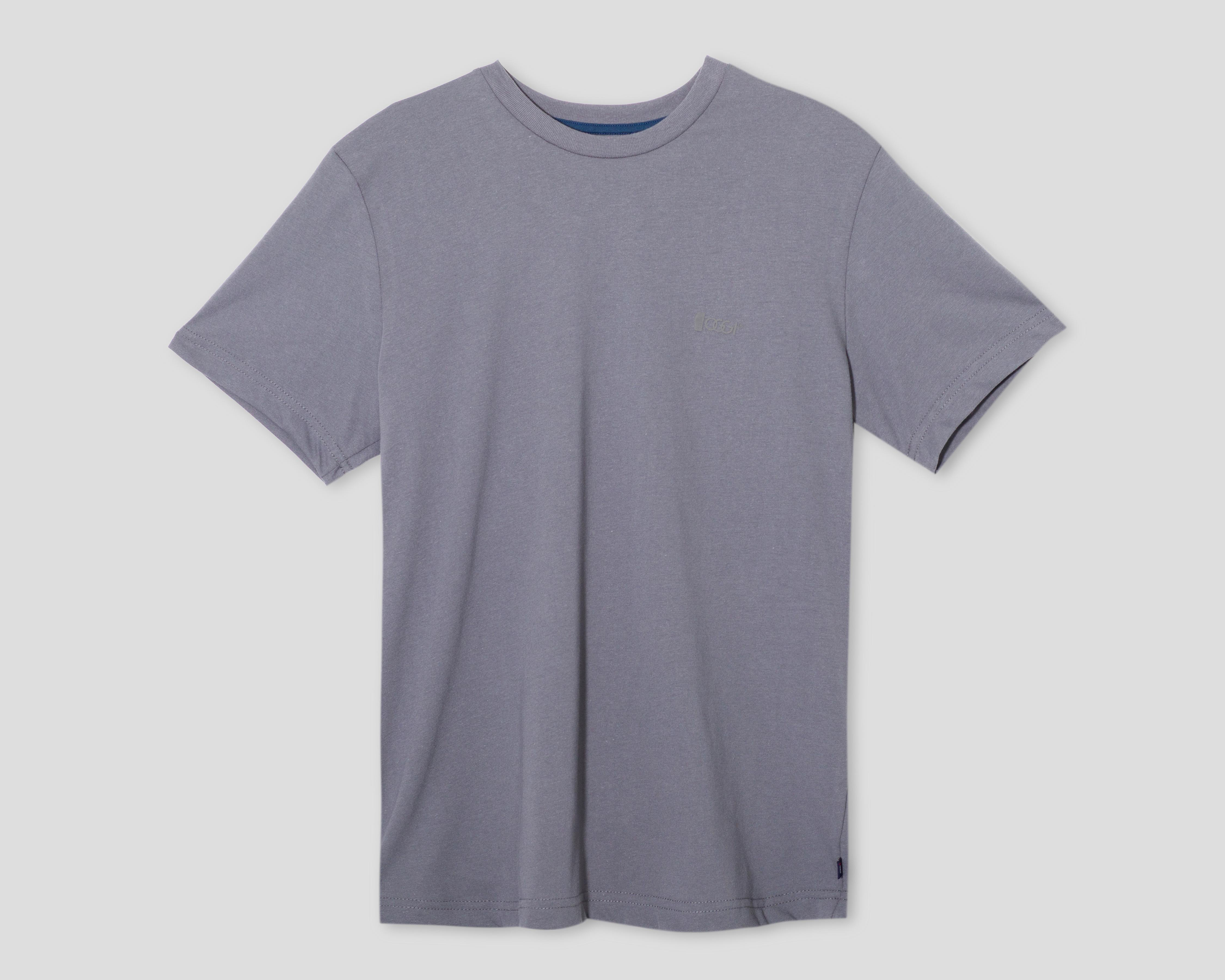 Playera de Cuello Redondo Gris Oggi para Hombre