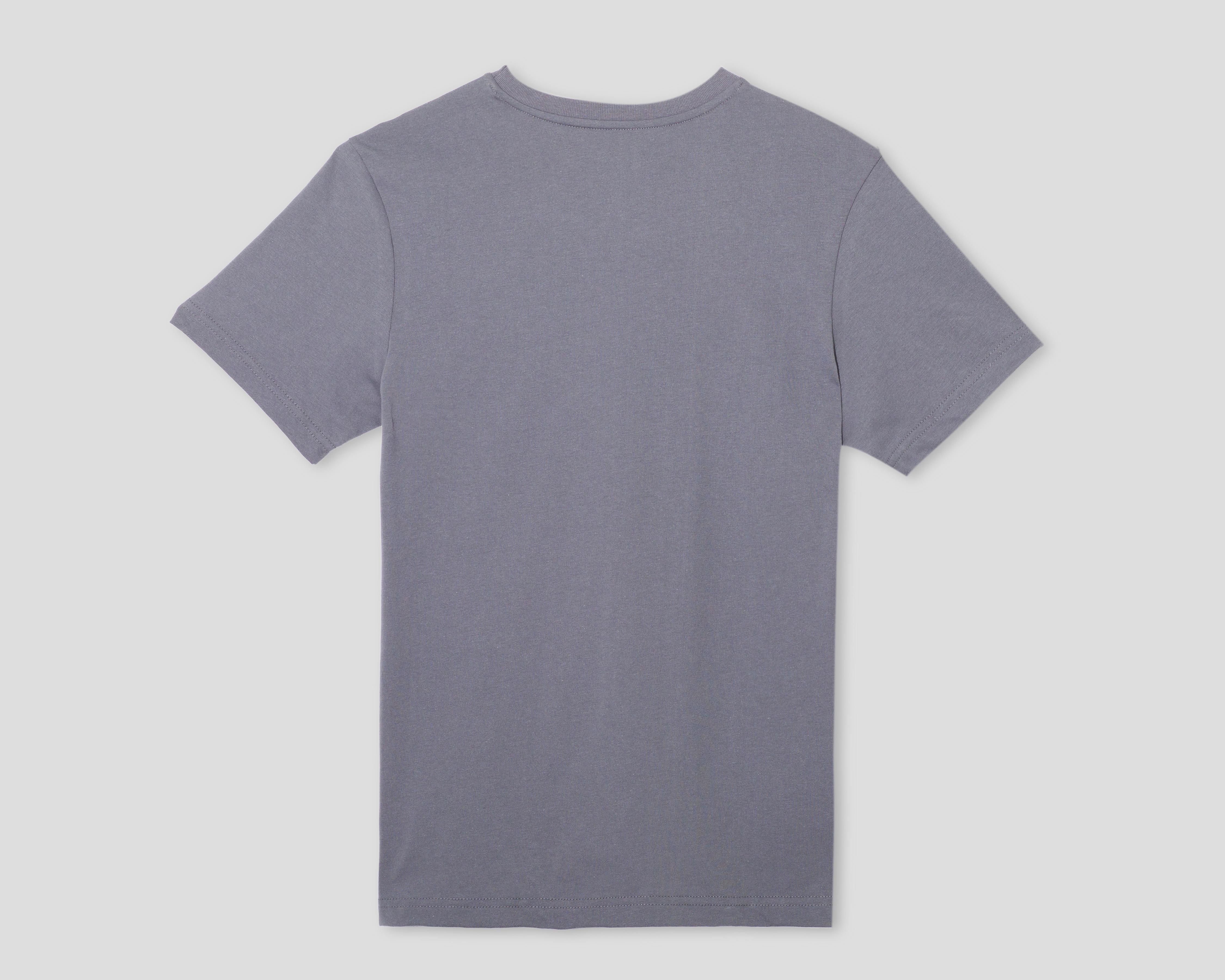 Foto 3 pulgar | Playera de Cuello Redondo Gris Oggi para Hombre