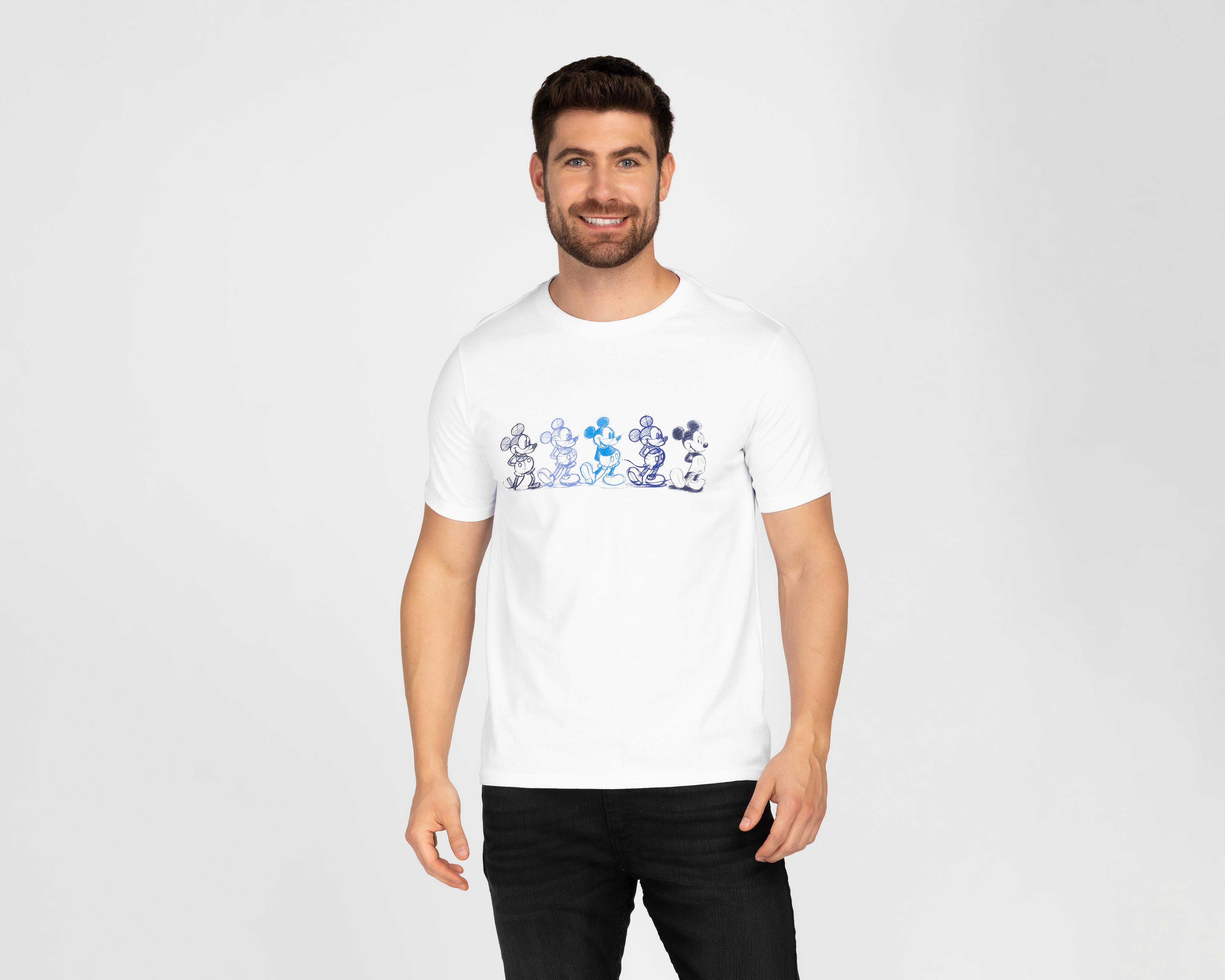 Foto 2 pulgar | Playera Disney Cuello Redondo para Hombre