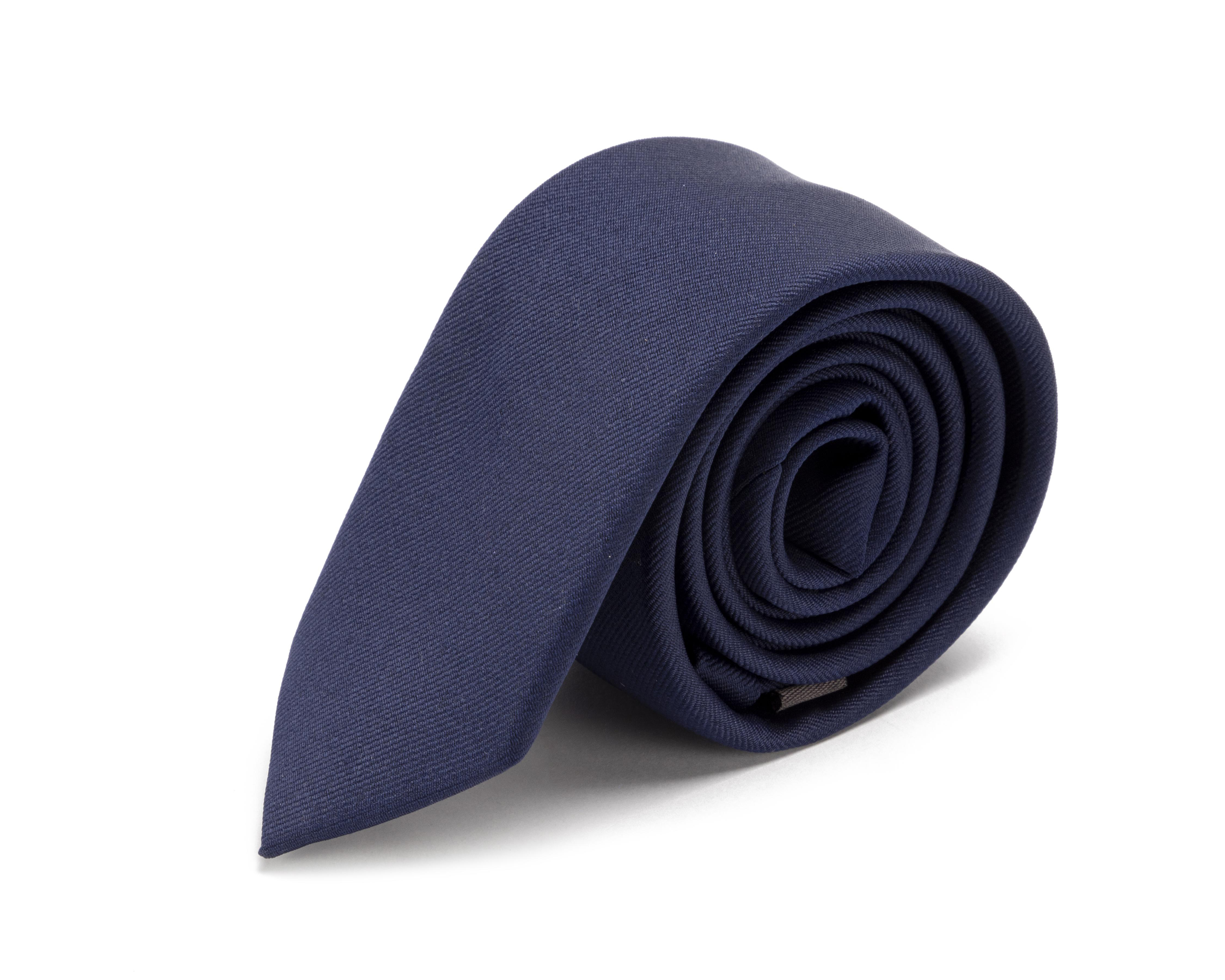 Foto 3 pulgar | Corbata Lisa Wall Street Azul Marino