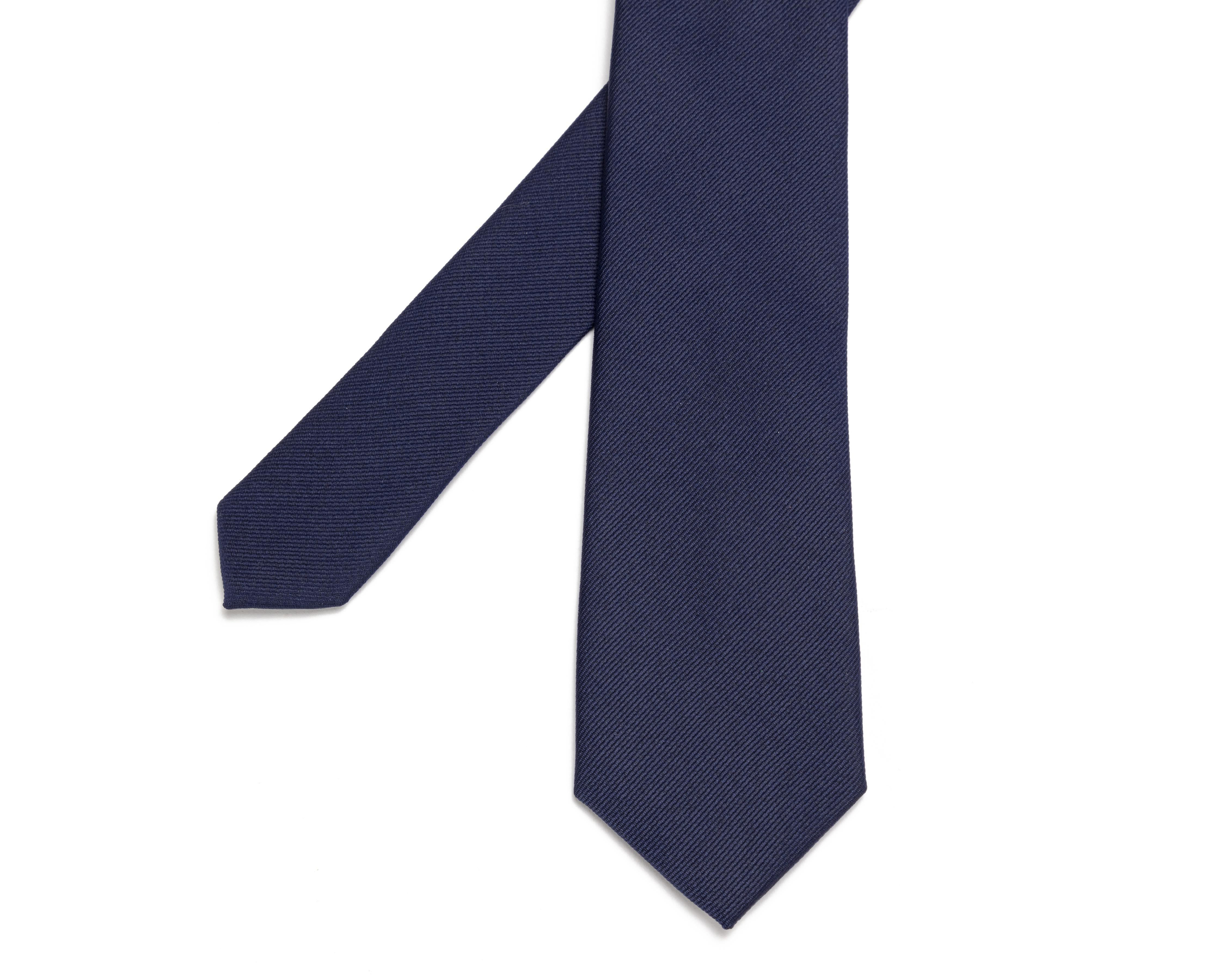 Foto 4 pulgar | Corbata Lisa Wall Street Azul Marino