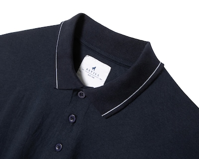 Foto 8 | Playera Polo Refill Azul Marino para Hombre