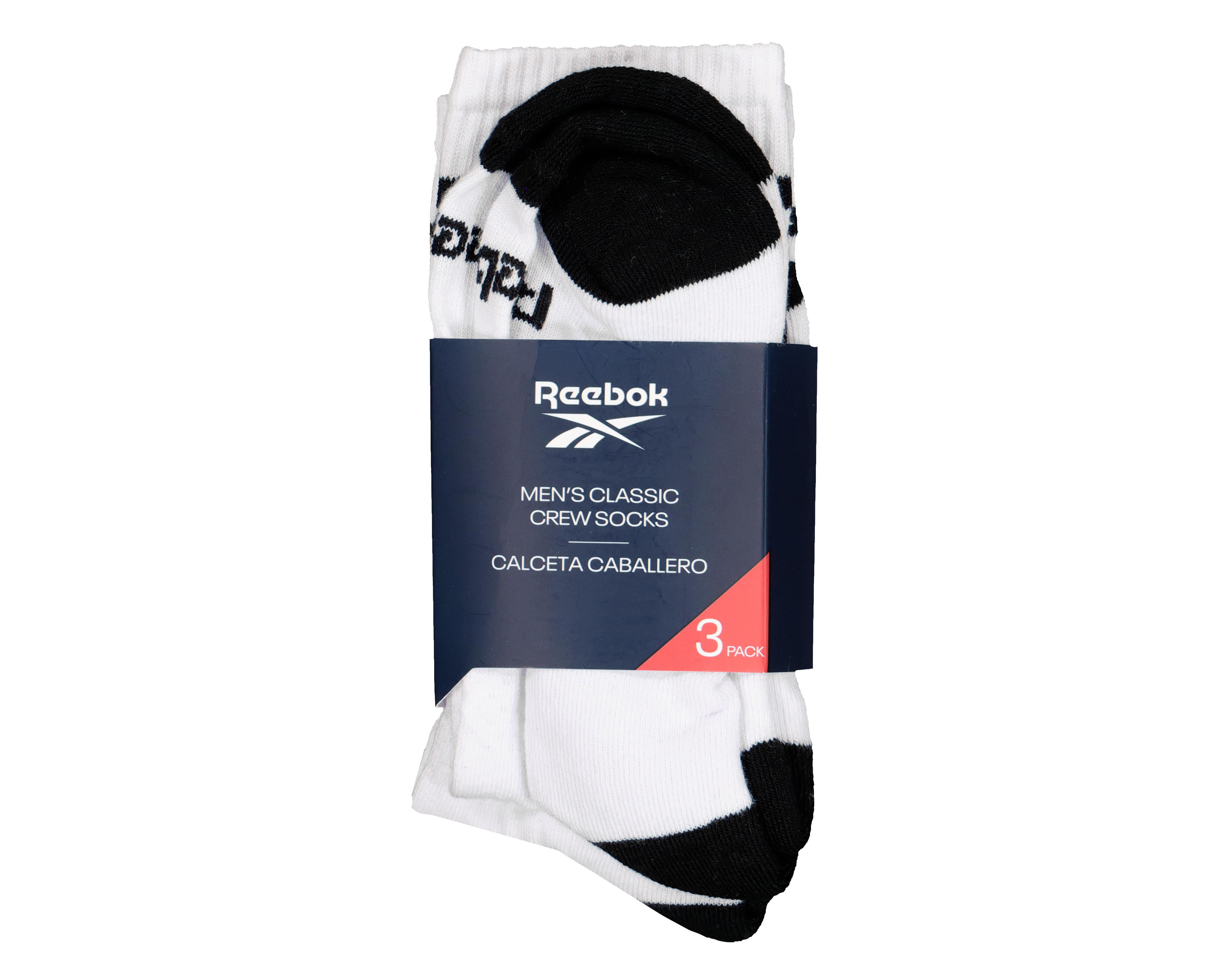 Foto 4 pulgar | Calcetas Deportivas Largas Reebok para Hombre 3 Pares