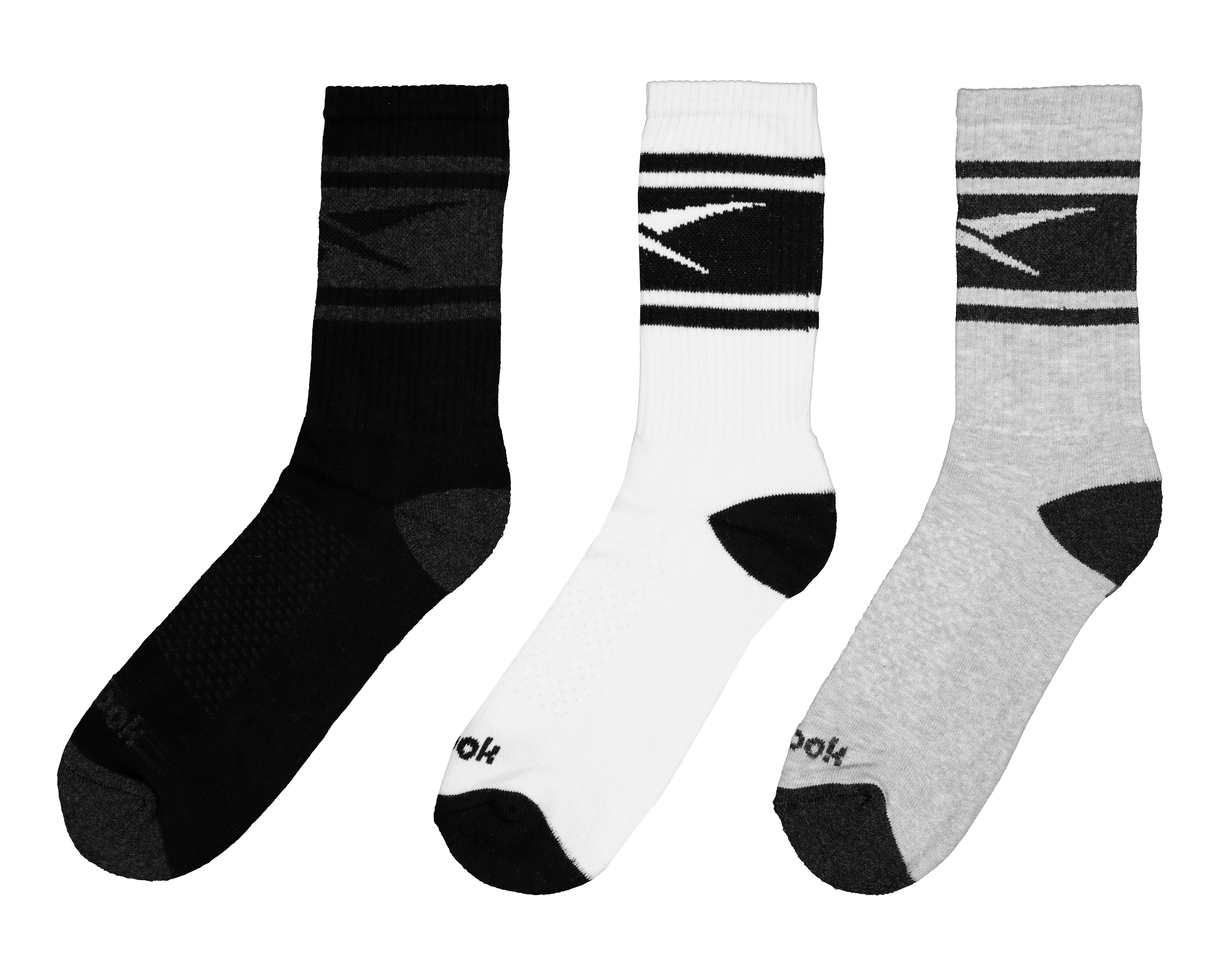 Foto 1 | Calcetas Deportivas Largas Reebok para Hombre 3 Pares
