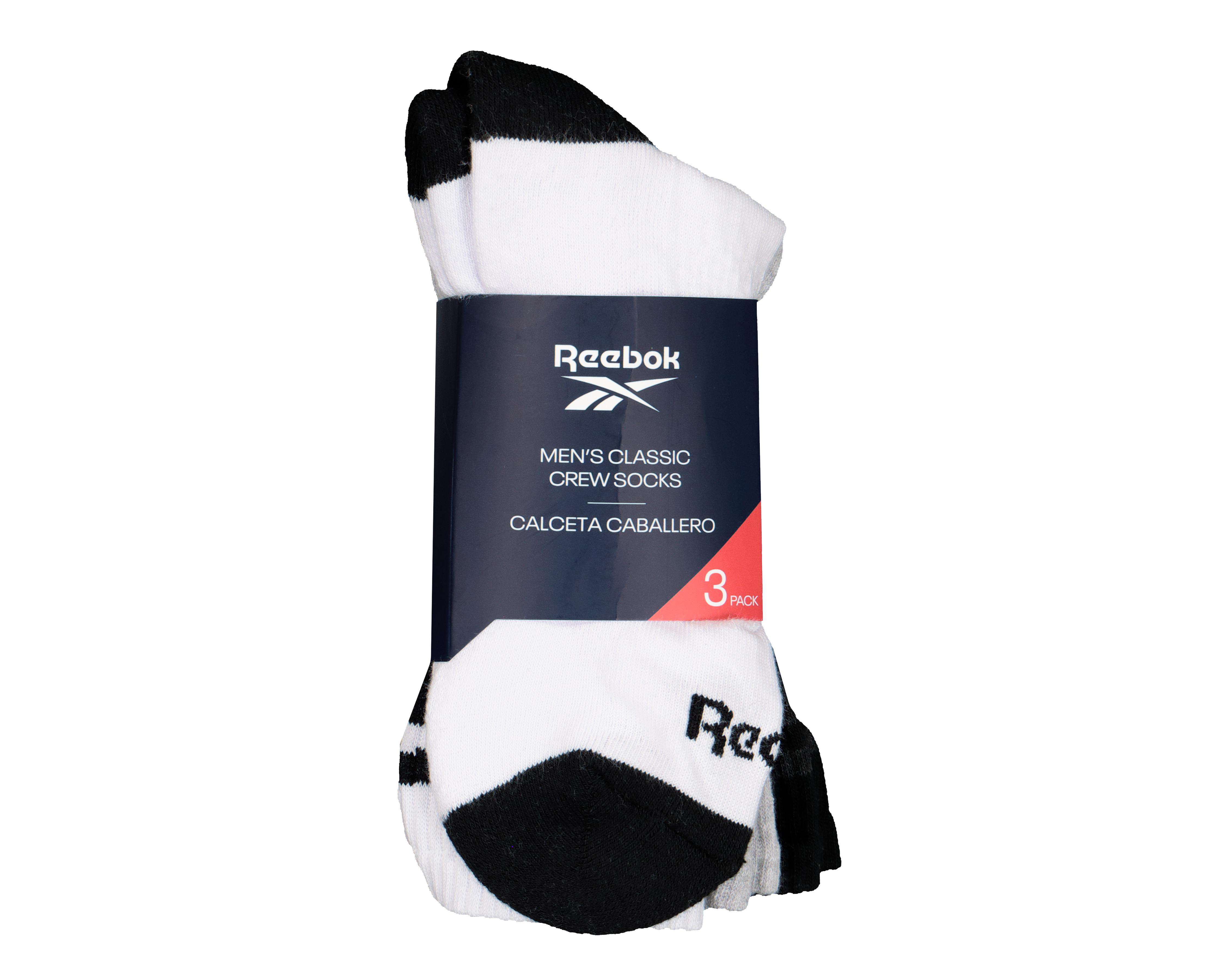 Foto 4 pulgar | Calcetas Deportivas Largas Reebok para Hombre 3 Pares
