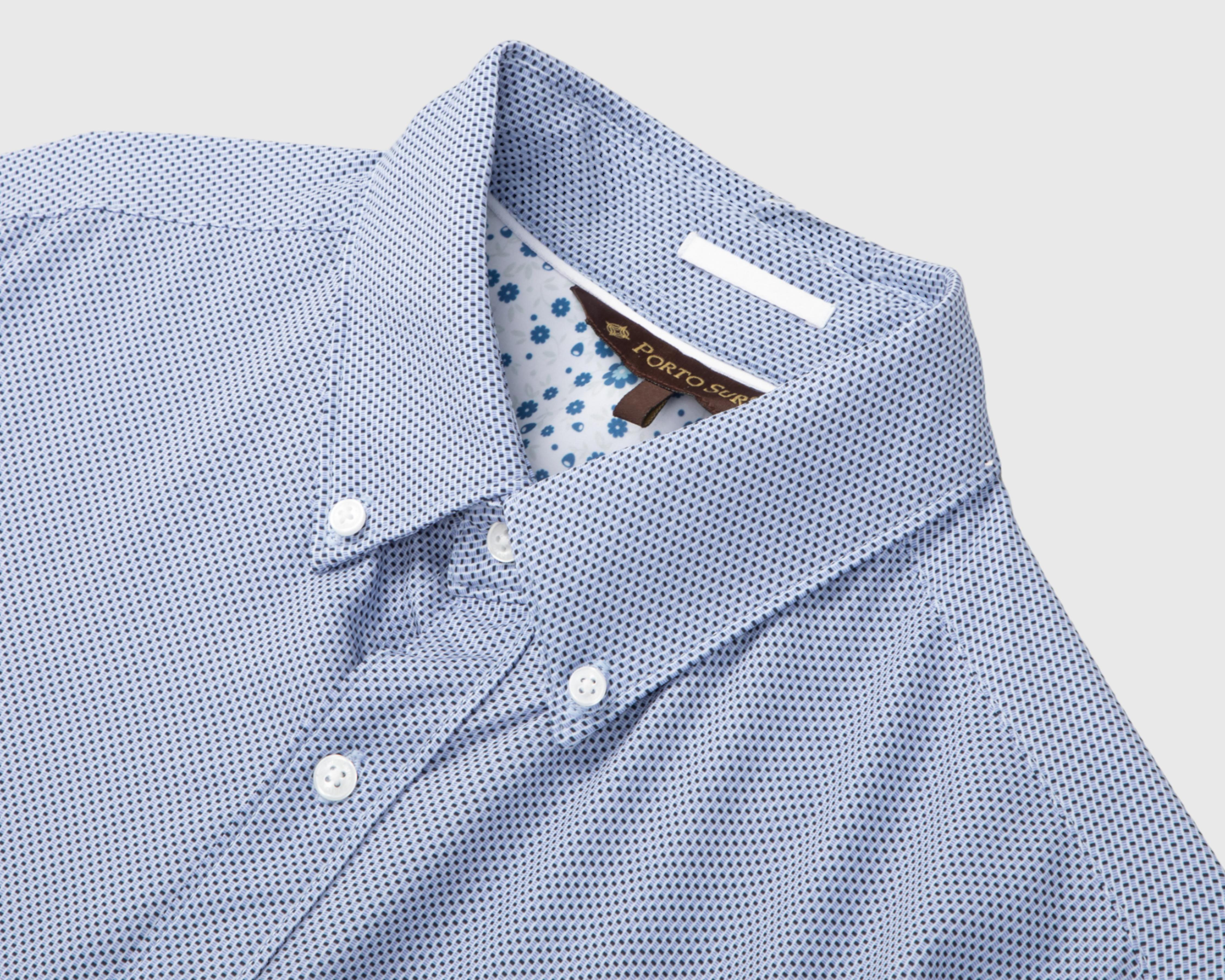 Foto 3 | Camisa Casual Porto Sur Regular con Miniprint