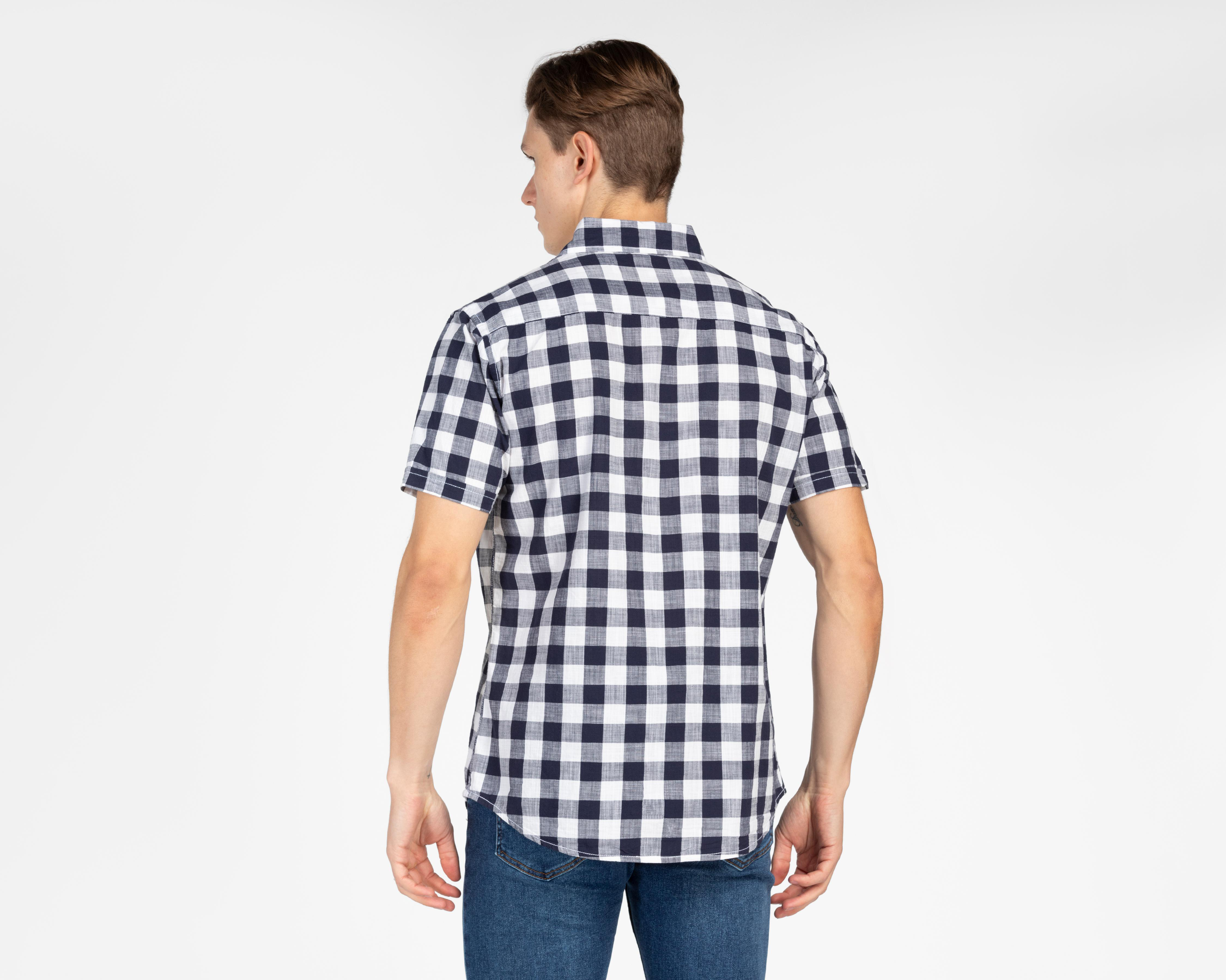 Foto 4 pulgar | Camisa Casual Refill Regular a Cuadros