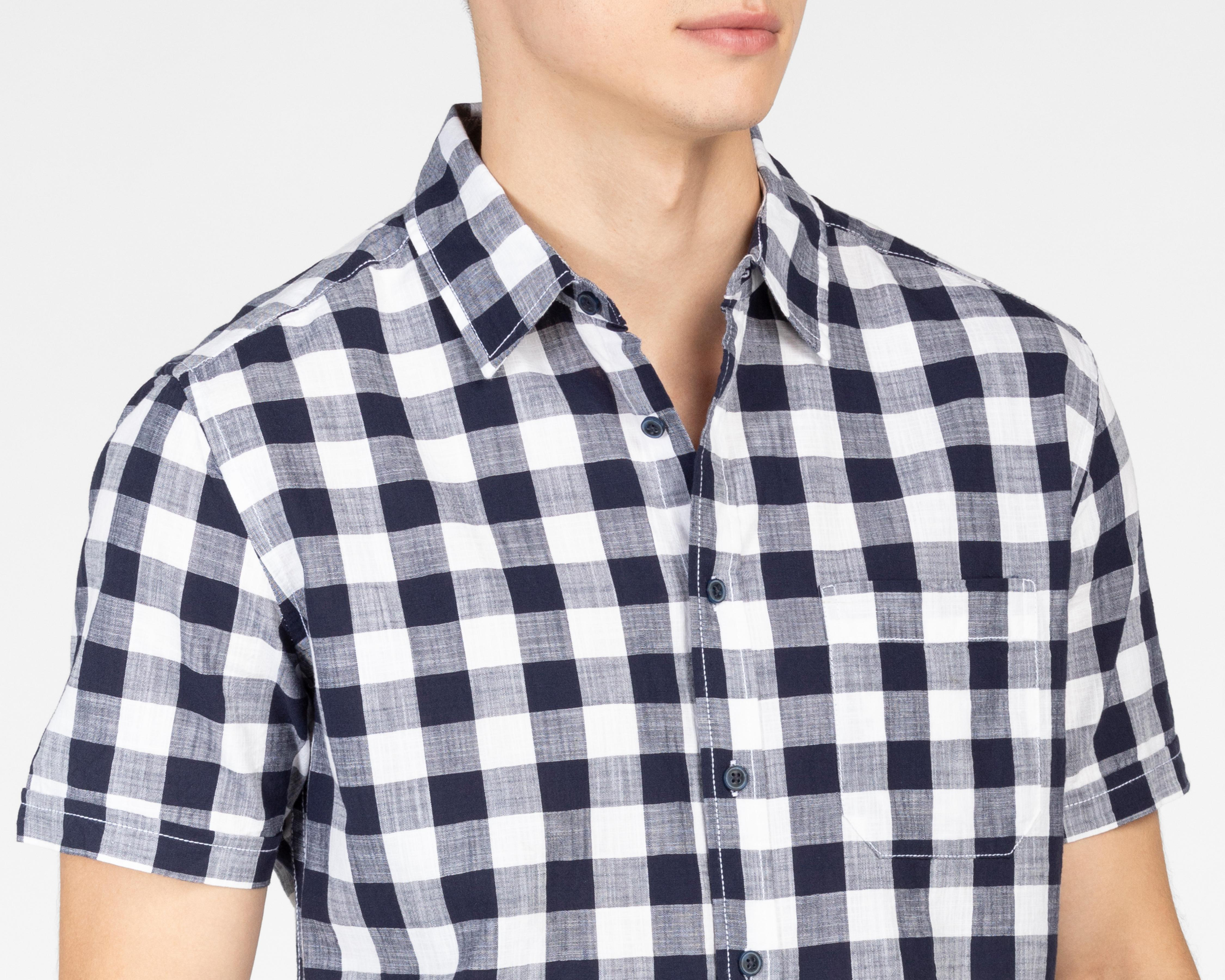 Foto 4 | Camisa Casual Refill Regular a Cuadros