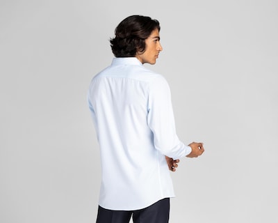 Foto 2 | Camisa Casual Wall Street Contempo Regular Azul