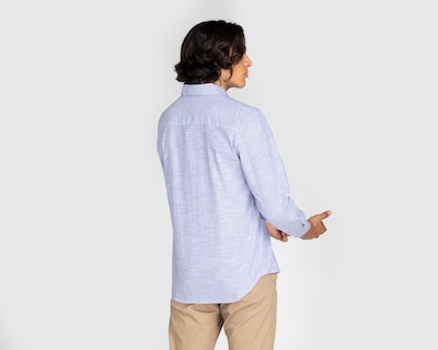 Foto 2 | Camisa de Moda Porto Sur Regular Fit a Rayas