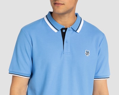 Foto 3 | Playera Polo K-Swiss Azul para Hombre