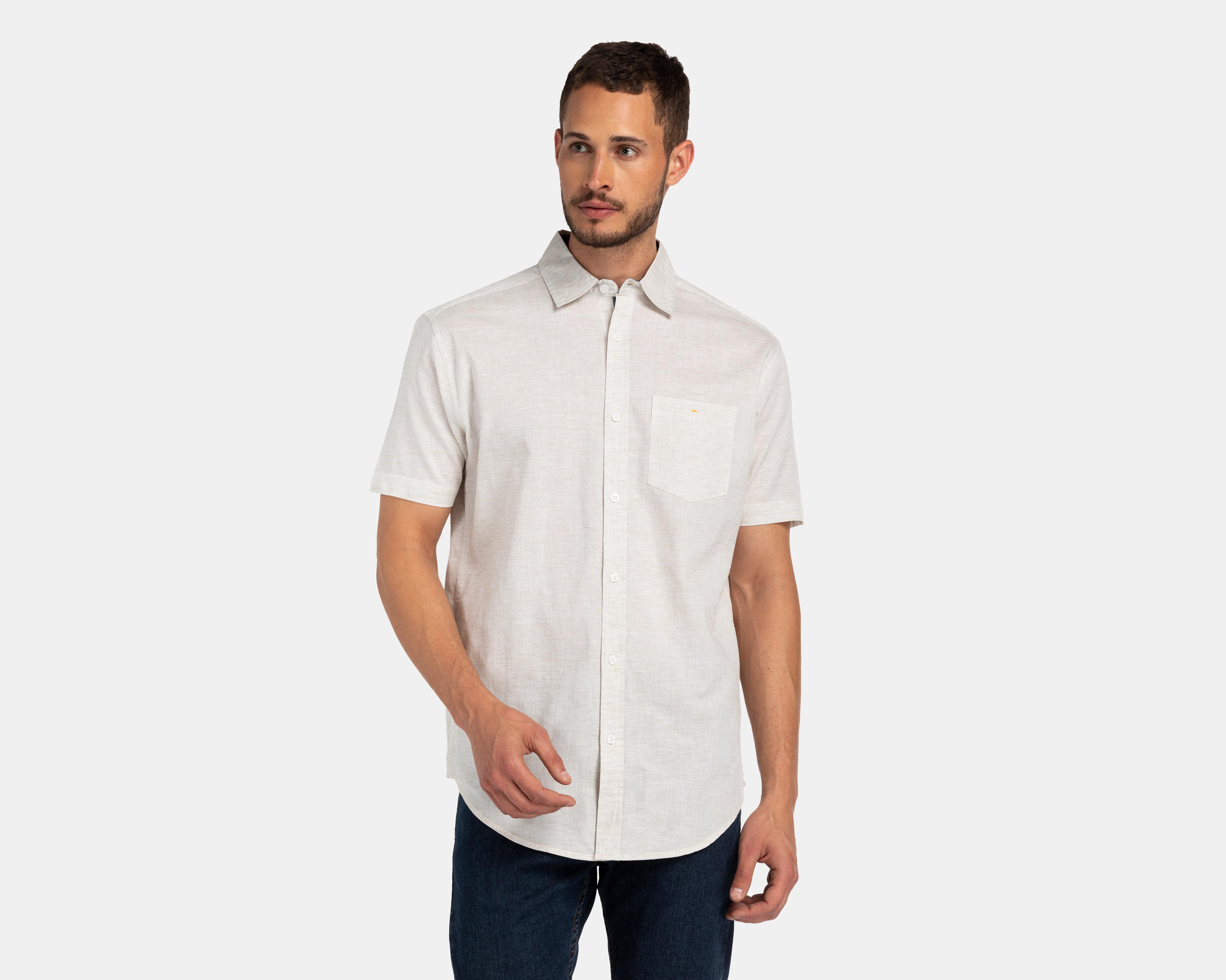 Camisa Casual Porto Sur Regular Lisa