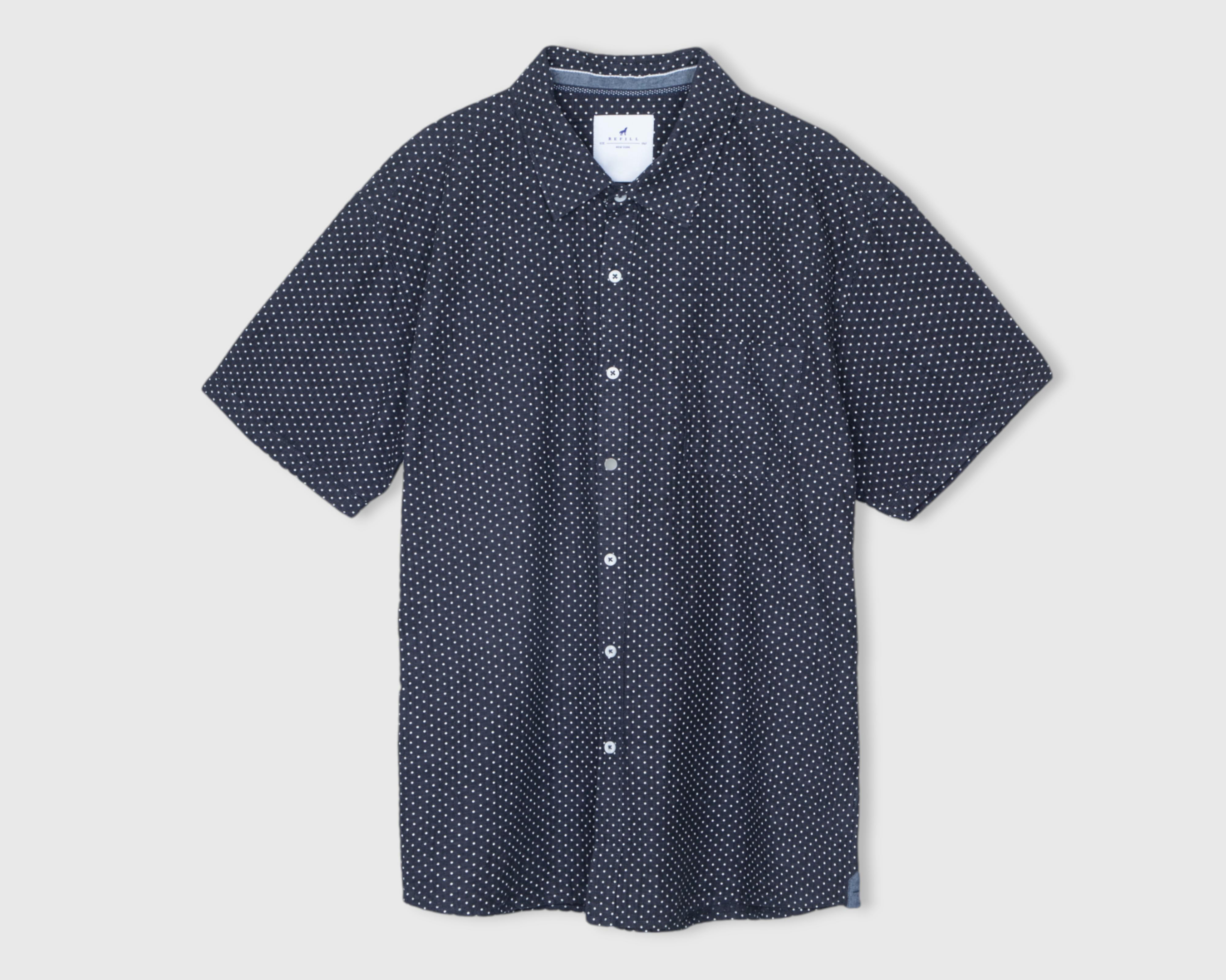 Camisa Casual de Algodón Refill Regular con Puntos $299