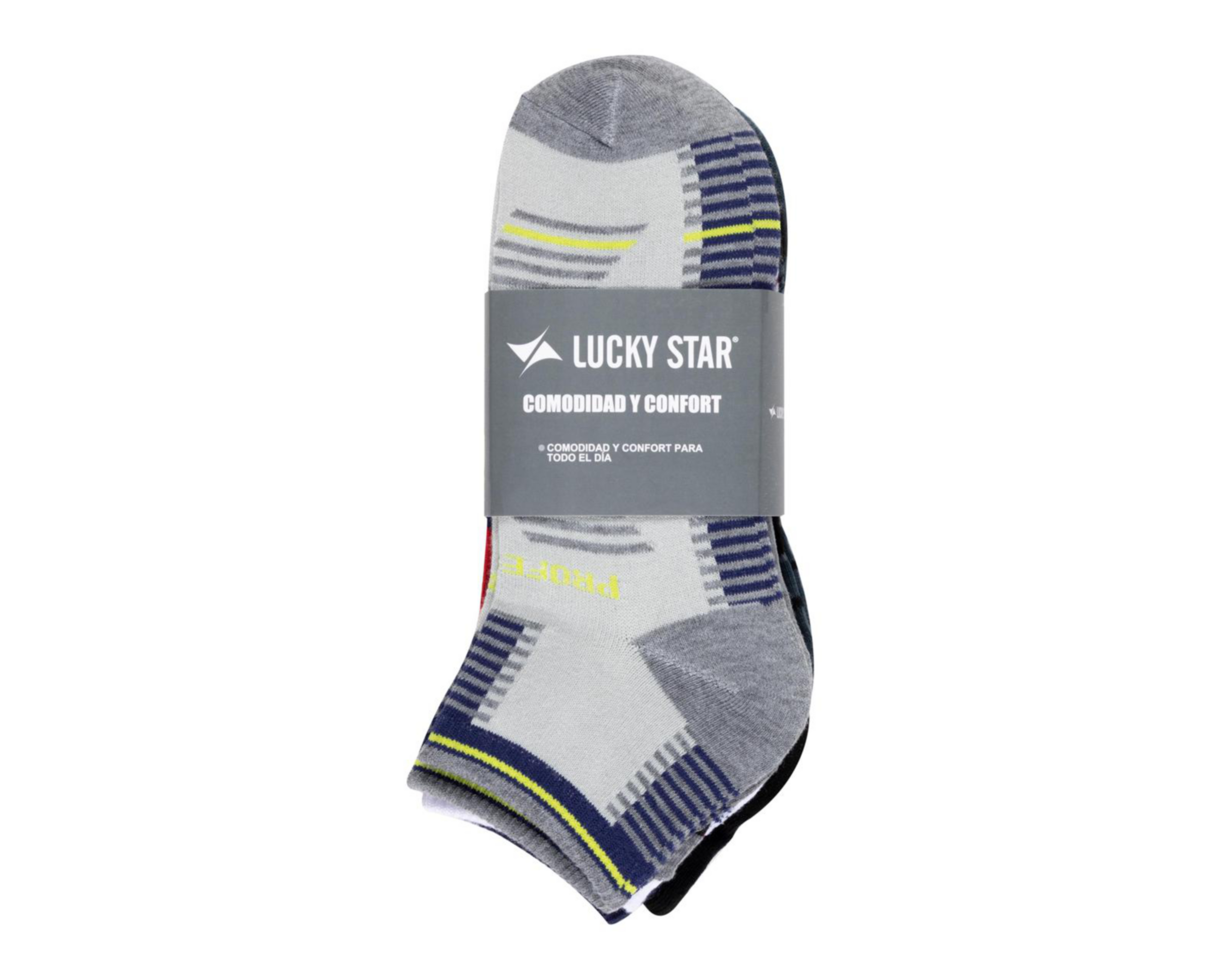 Foto 3 | Calcetas de Moda Tines Lucky Star para Hombre 6 Pares