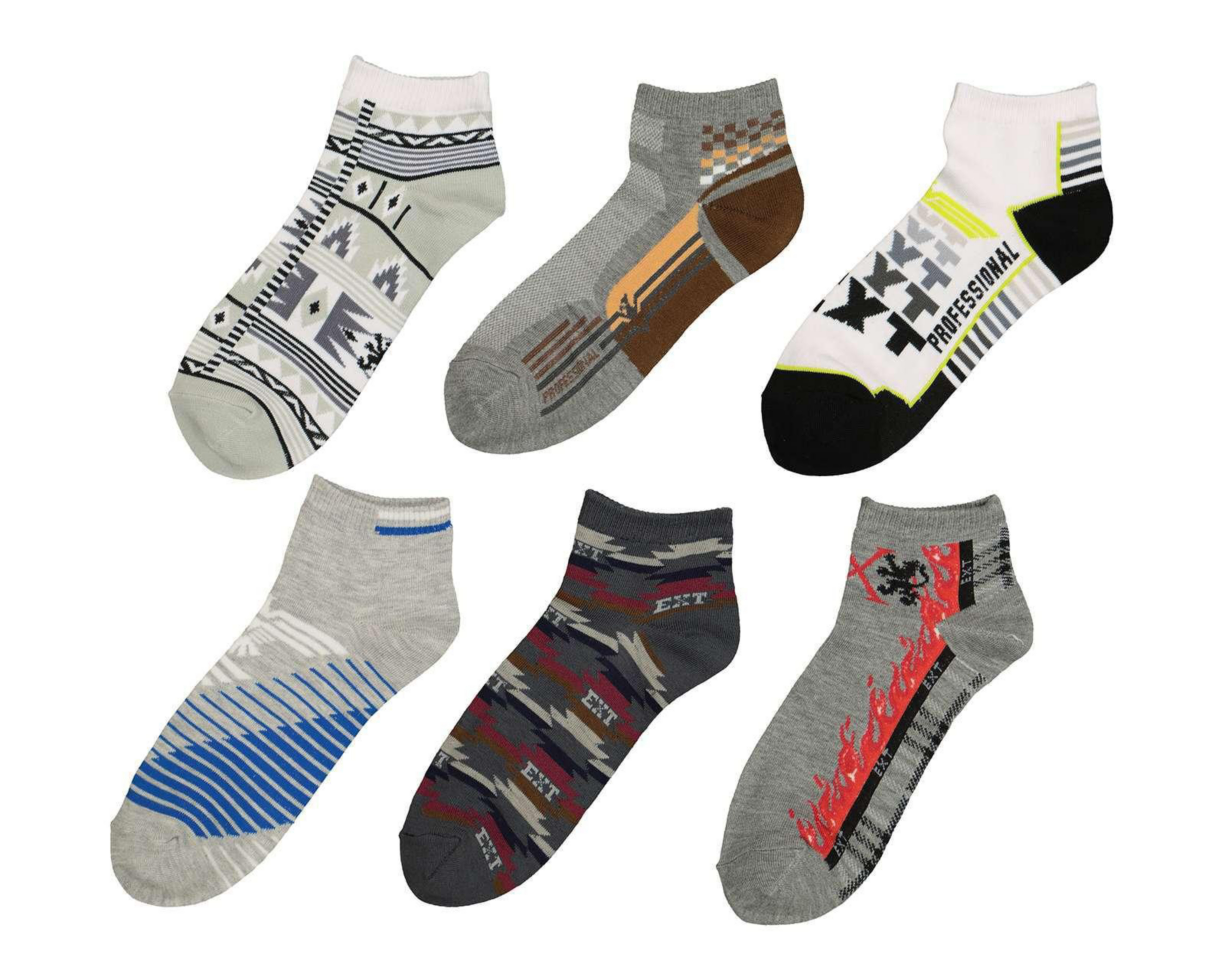 Foto 2 pulgar | Calcetas Cortas Lucky Star para Hombre 6 Pares