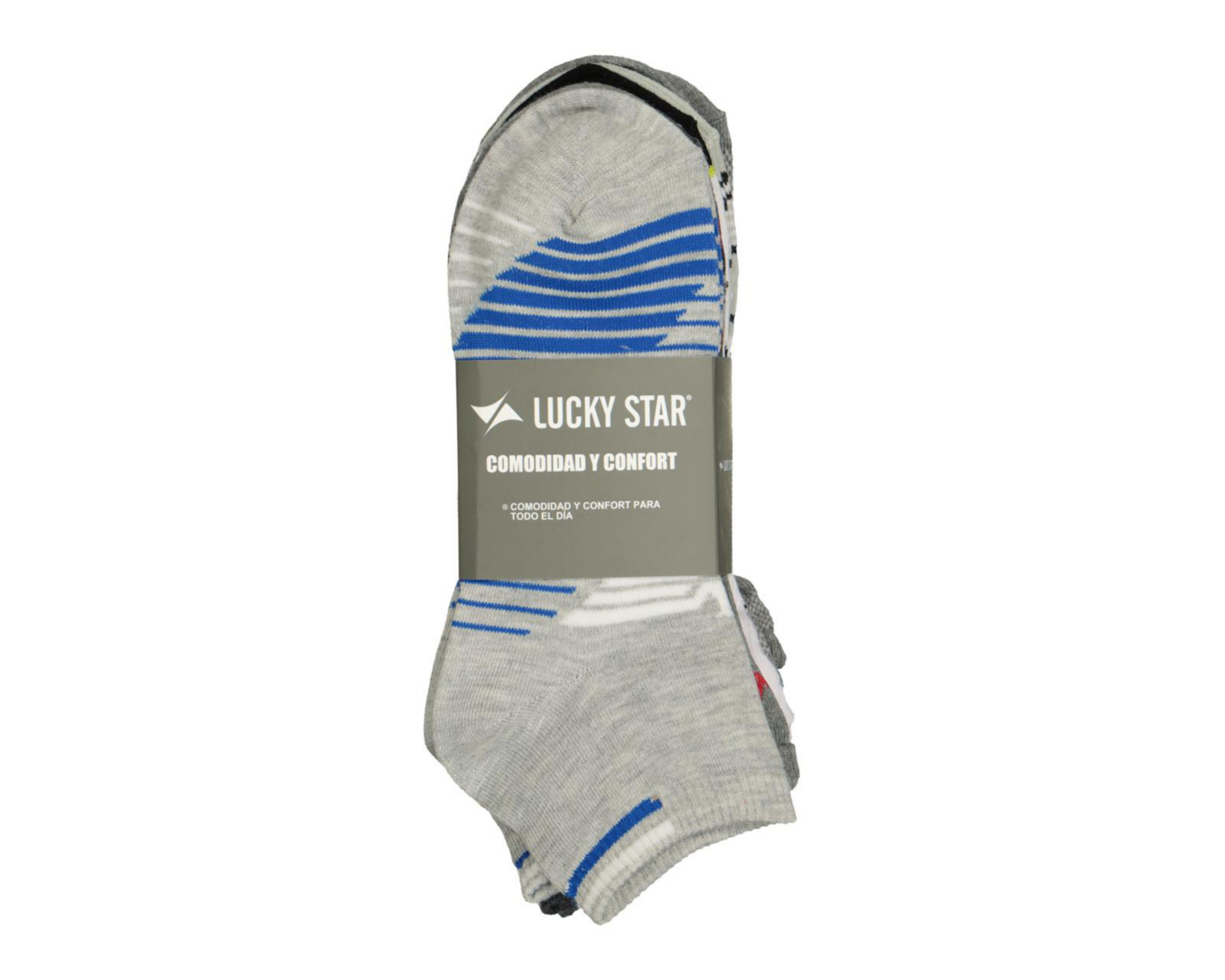 Foto 4 pulgar | Calcetas Cortas Lucky Star para Hombre 6 Pares