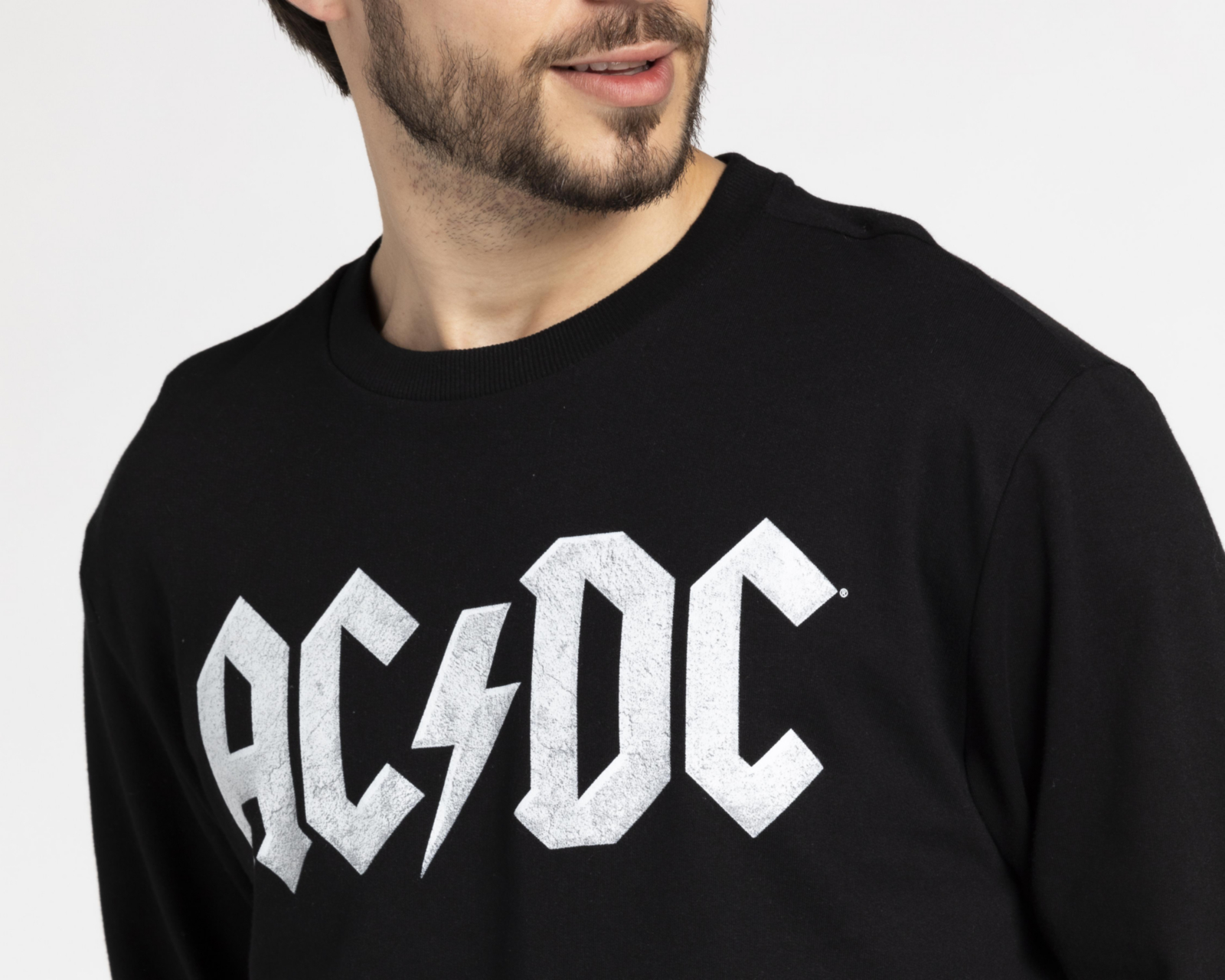 Foto 3 | Sudadera AC/DC Cuello Redondo