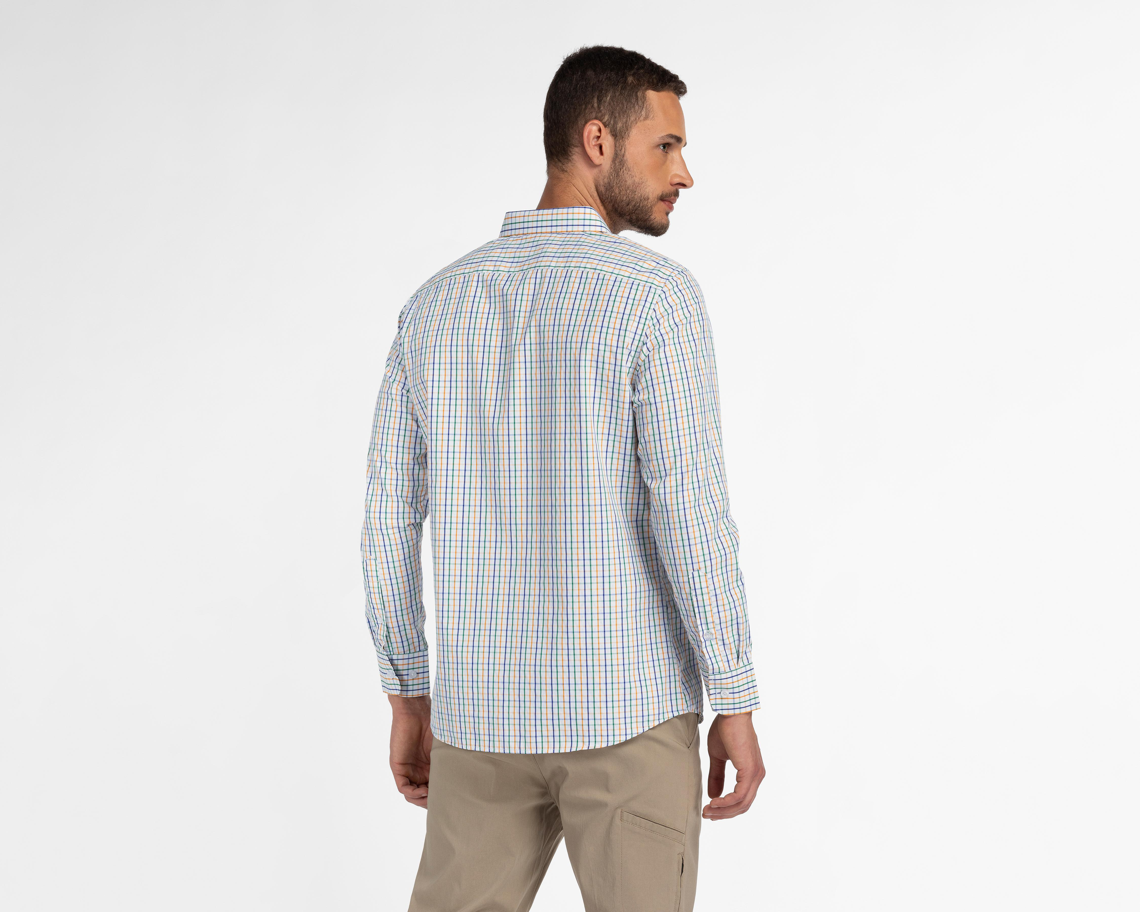 Foto 3 | Camisa Casual Refill Regular a Cuadros