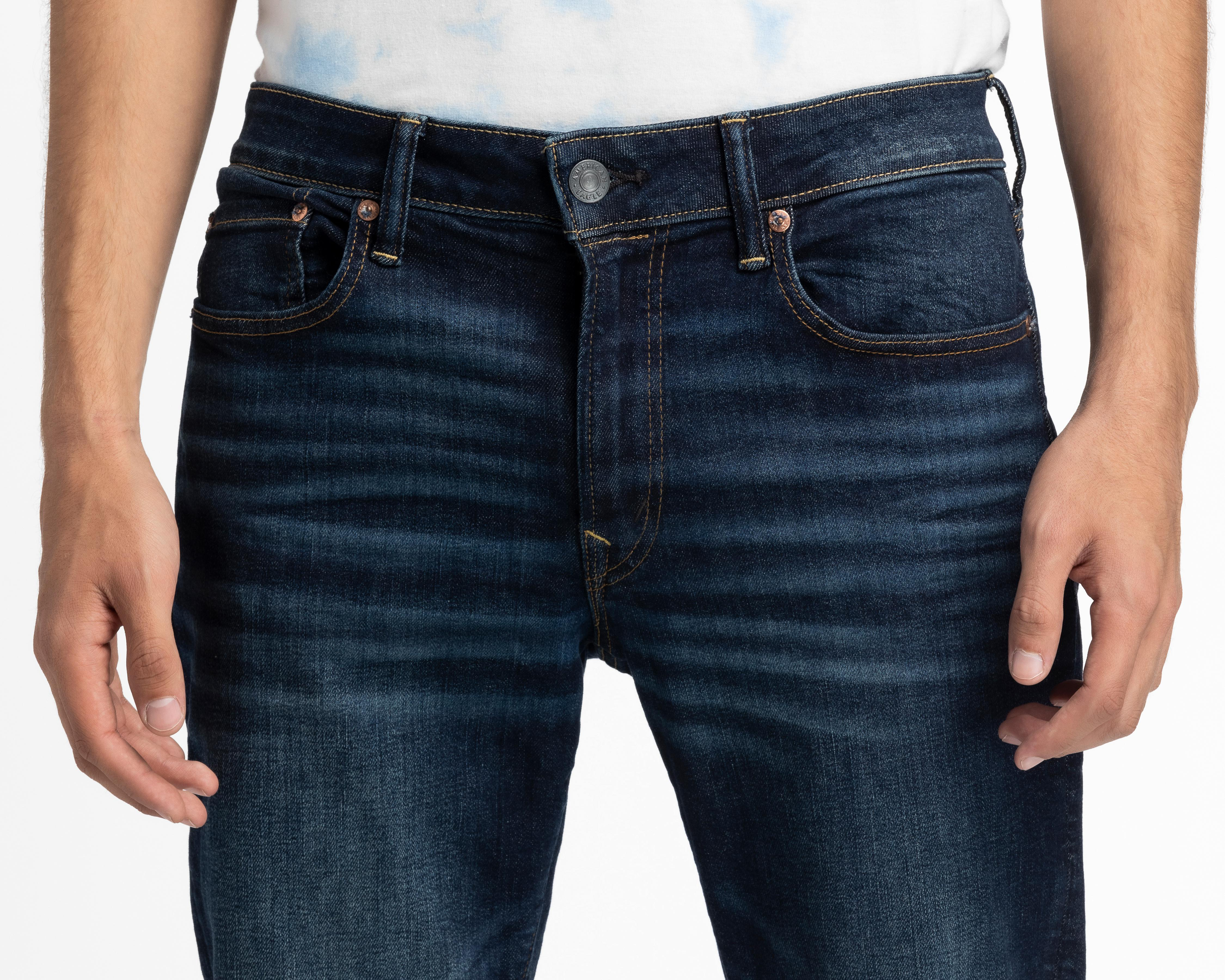 Foto 3 | Jeans Slim American Eagle Dark Clean