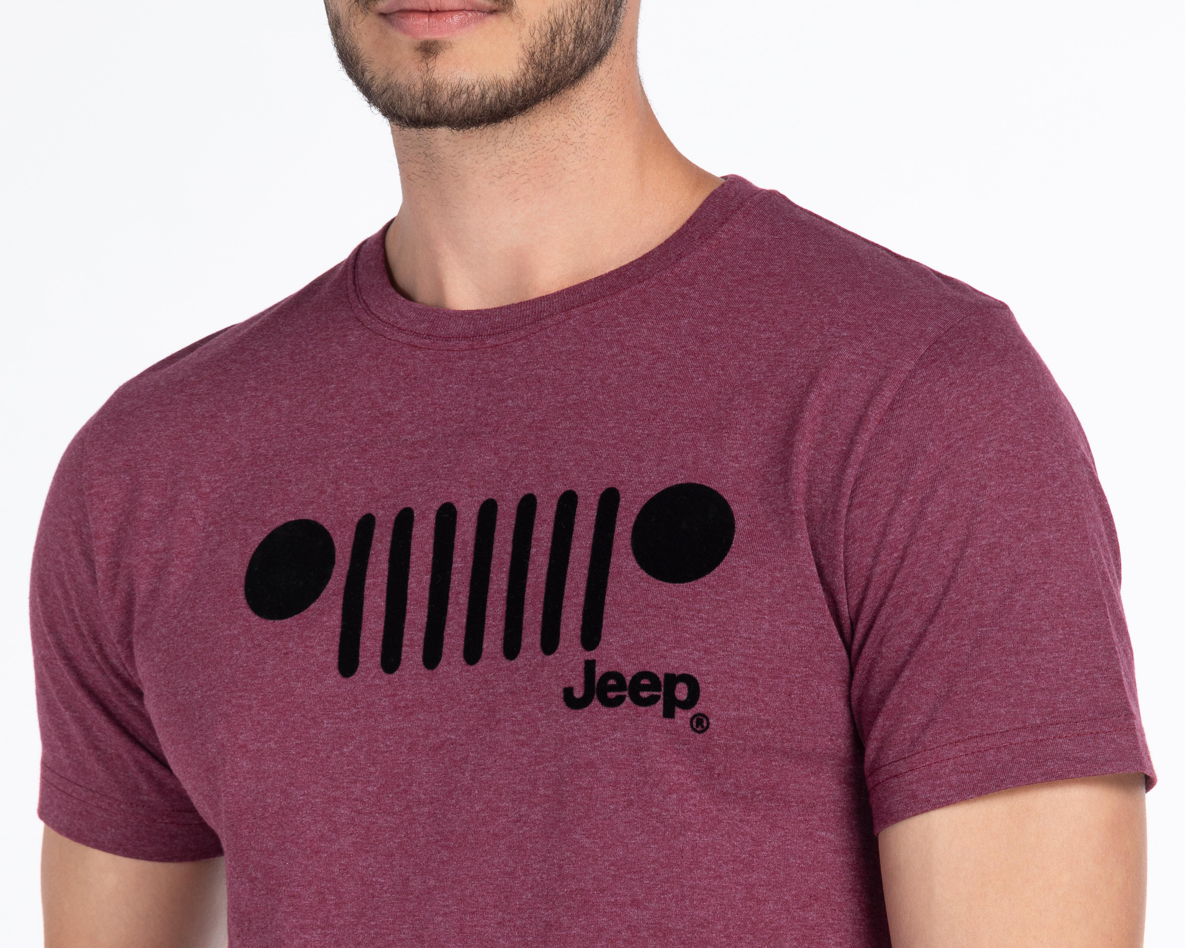 Foto 4 pulgar | Playera Jeep Cuello Redondo