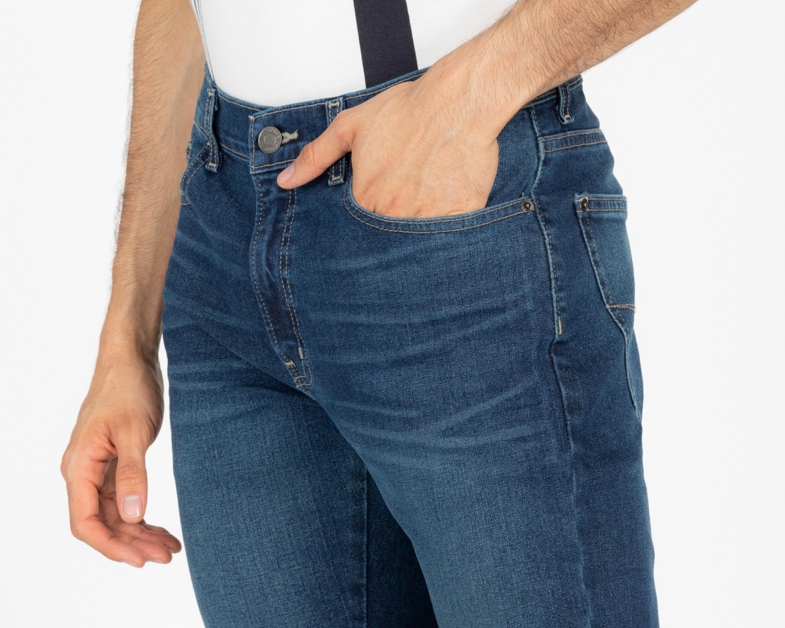 Foto 4 pulgar | Jeans Slim Oggi Power Blu