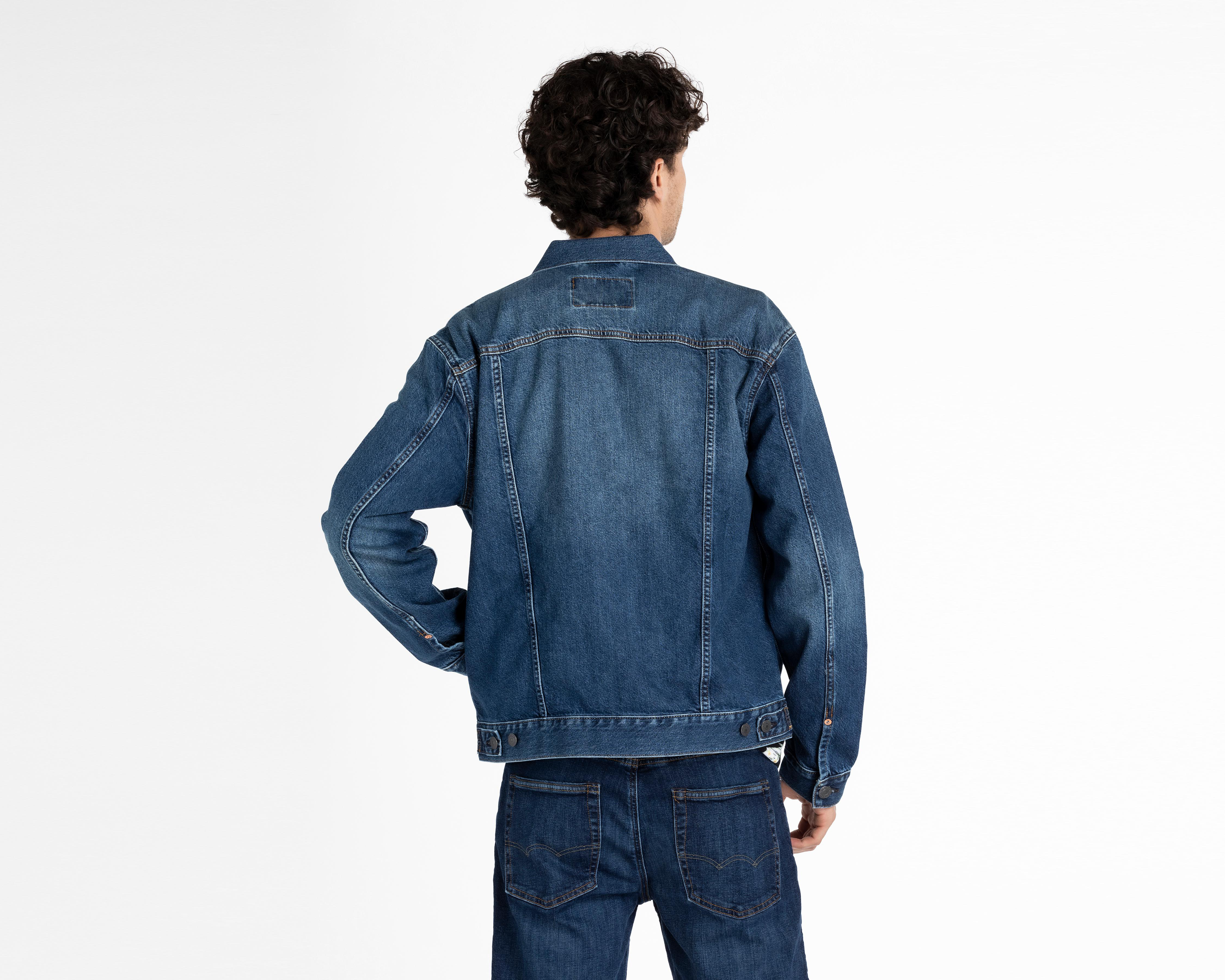 Foto 3 pulgar | Chamarra American Eagle Outfitters Trucker de Mezclilla para Hombre