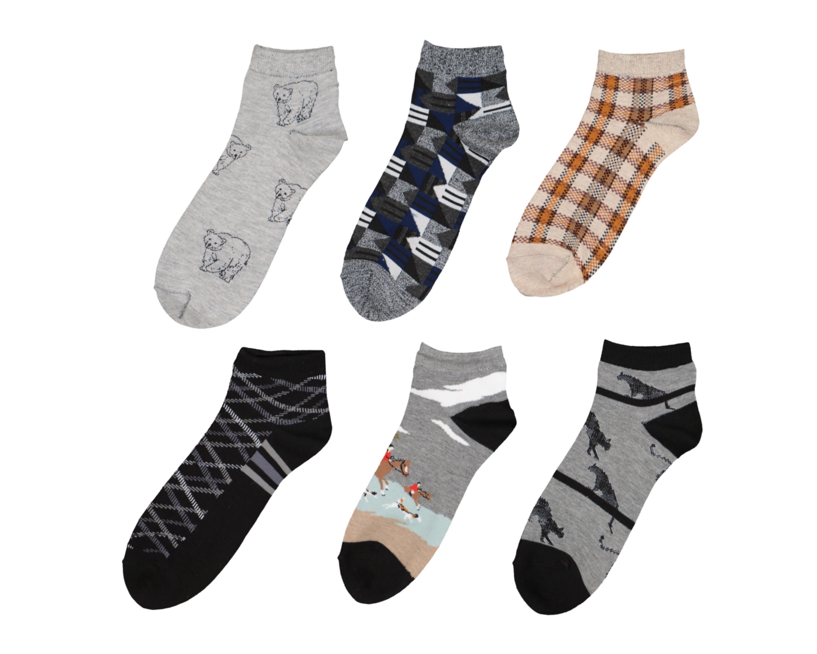 Calcetas Cortas Refill para Hombre 6 Pares