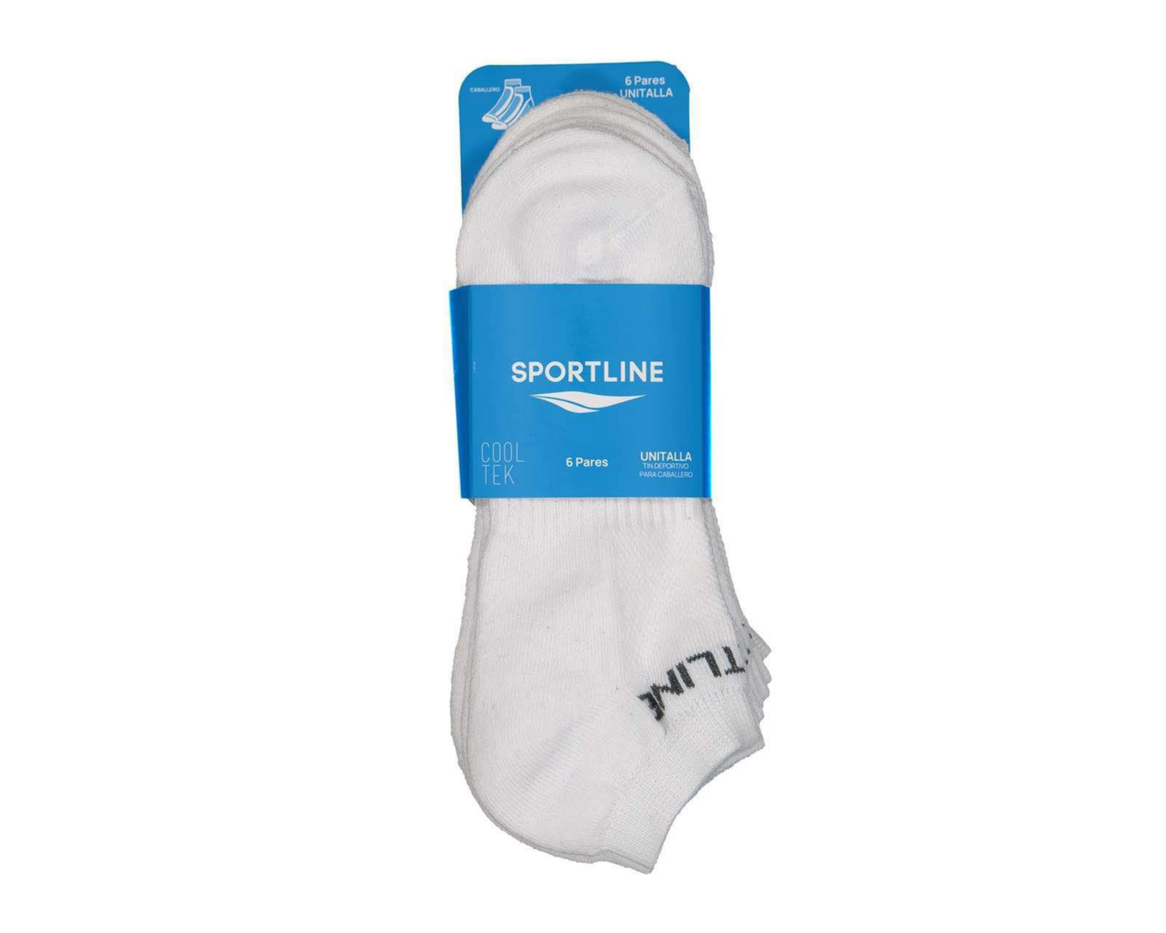 Foto 4 pulgar | Calcetas Deportivas Sportline para Hombre 6 Pares