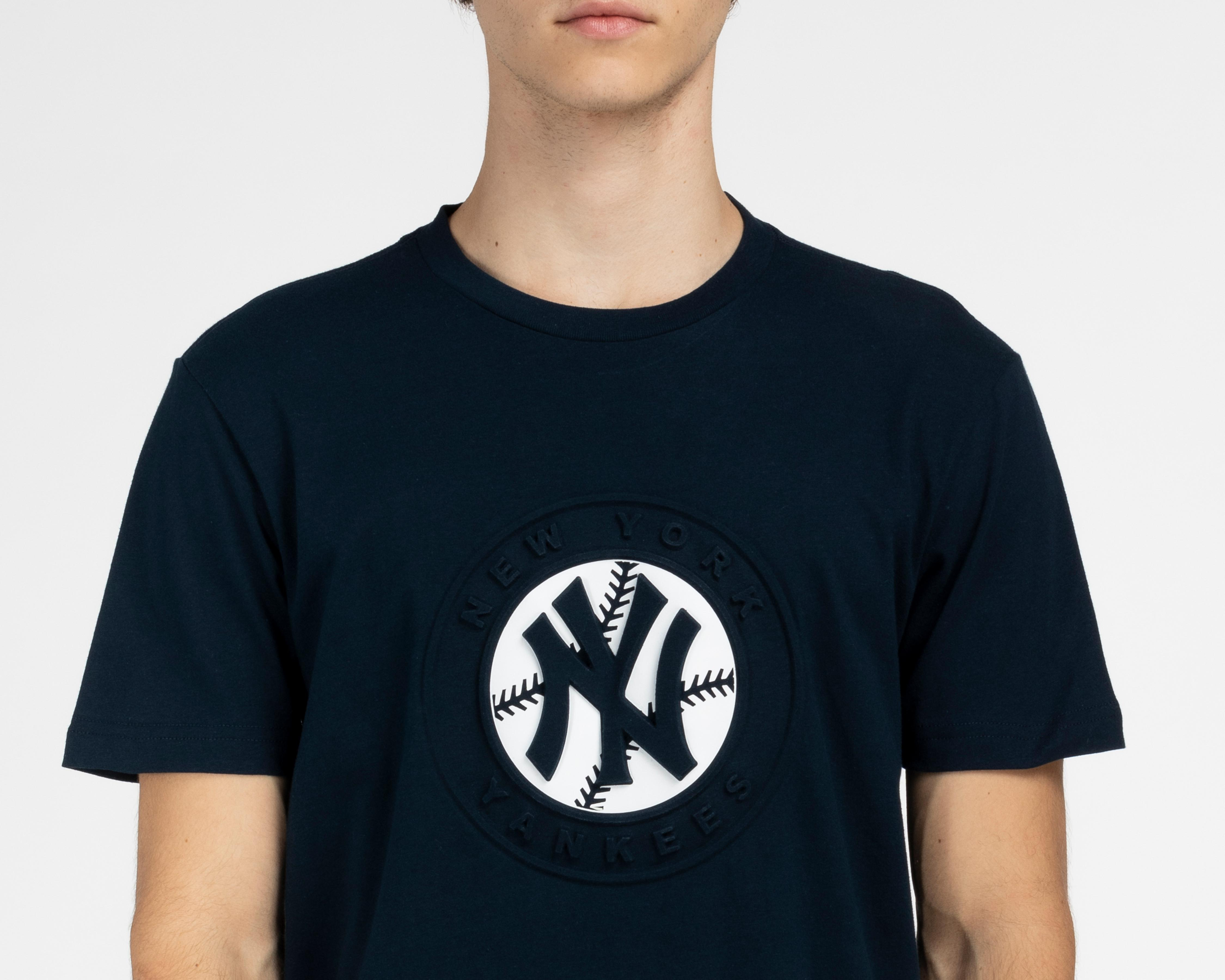 Foto 4 pulgar | Playera MLB NY Yankees Cuello Redondo