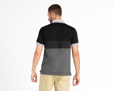 Foto 2 | Playera Polo CAT Gris y Azul para Hombre