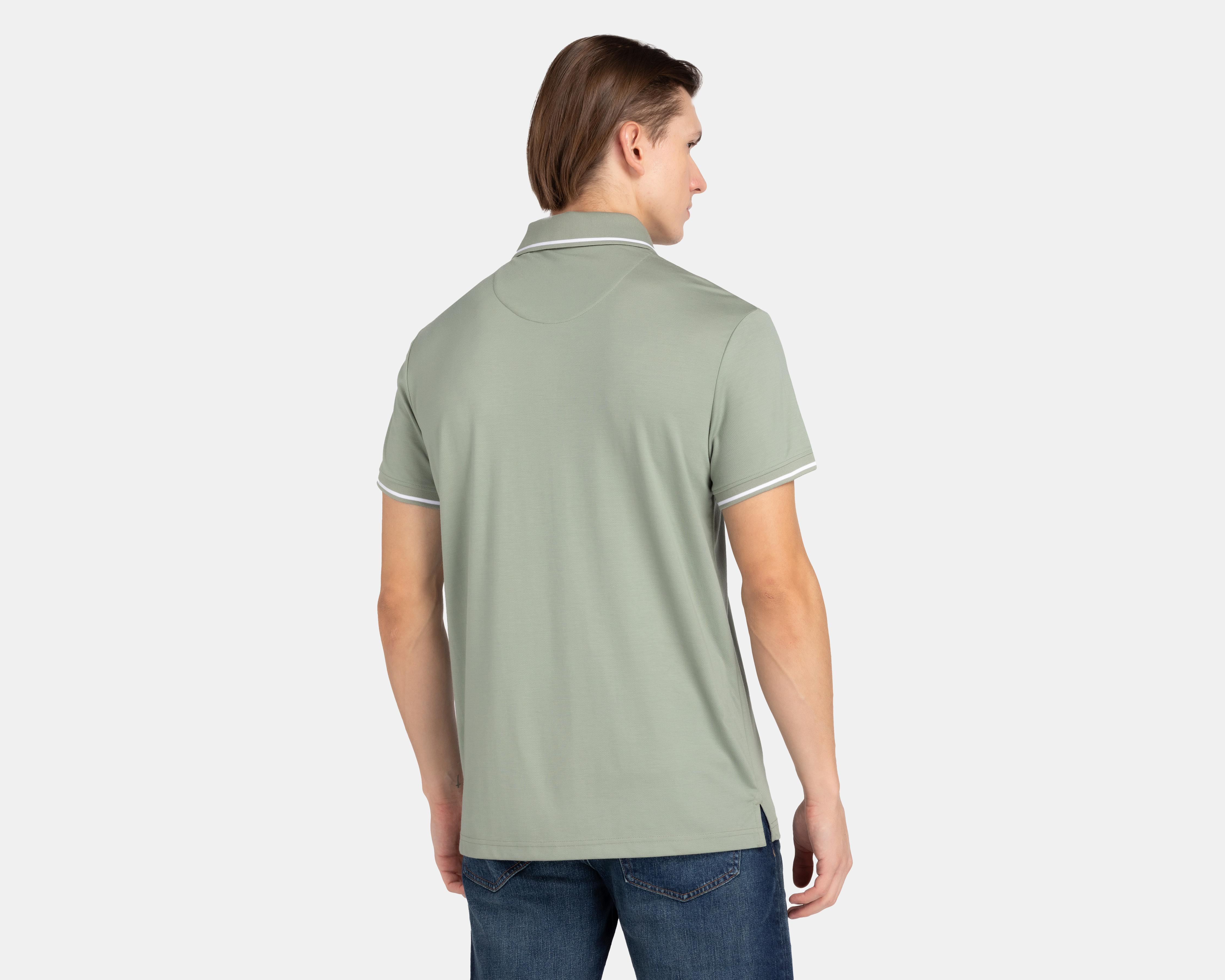 Foto 3 pulgar | Playera Polo Porto Sur Verde para Hombre