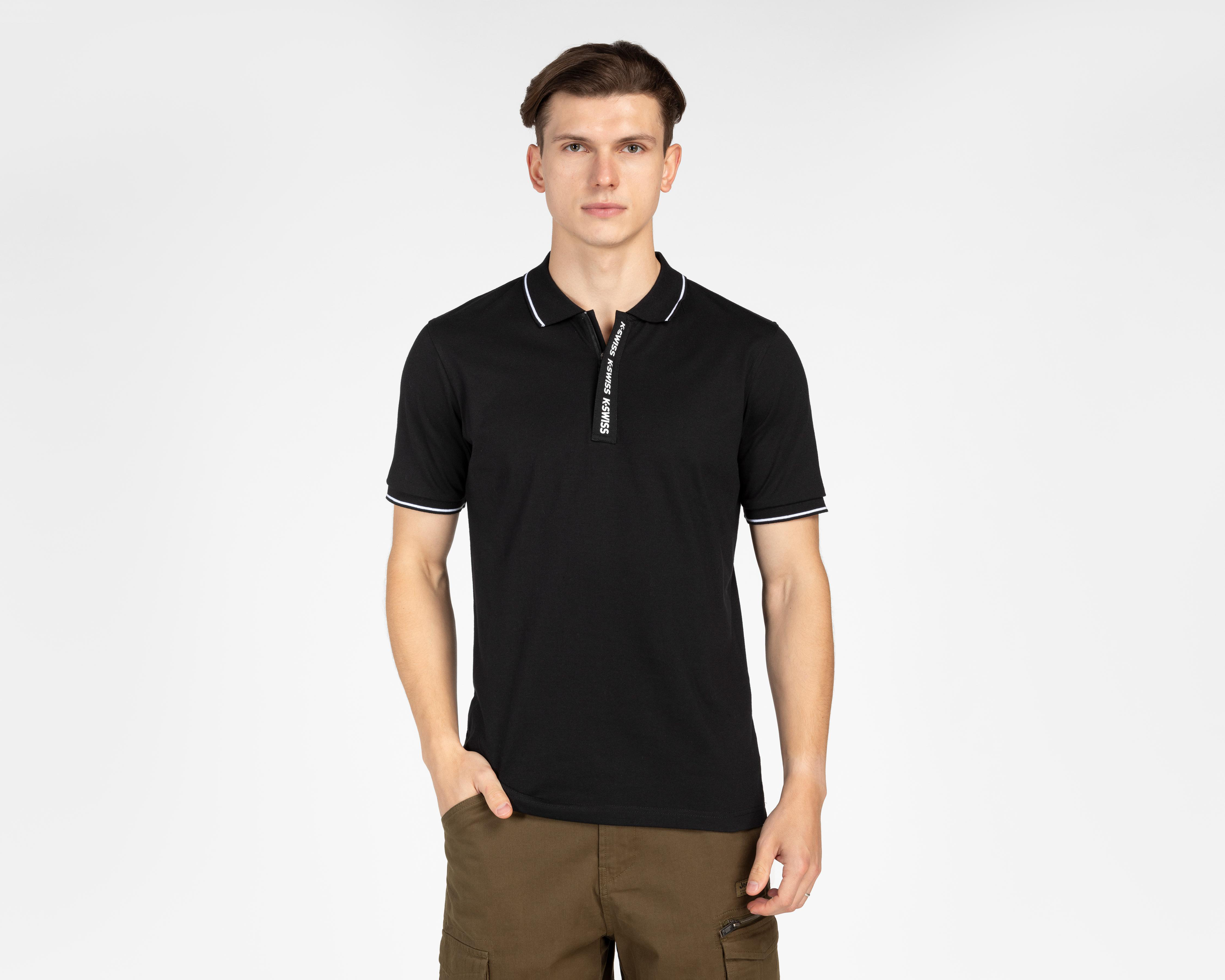 Playera Polo K-Swiss Negra para Hombre $449