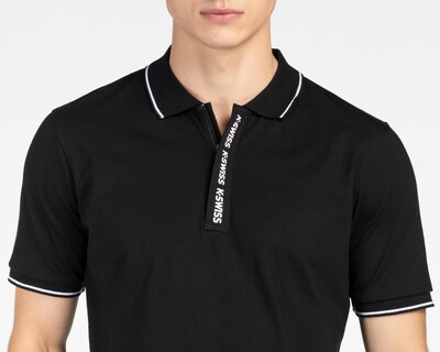 Foto 4 | Playera Polo K-Swiss Negra para Hombre