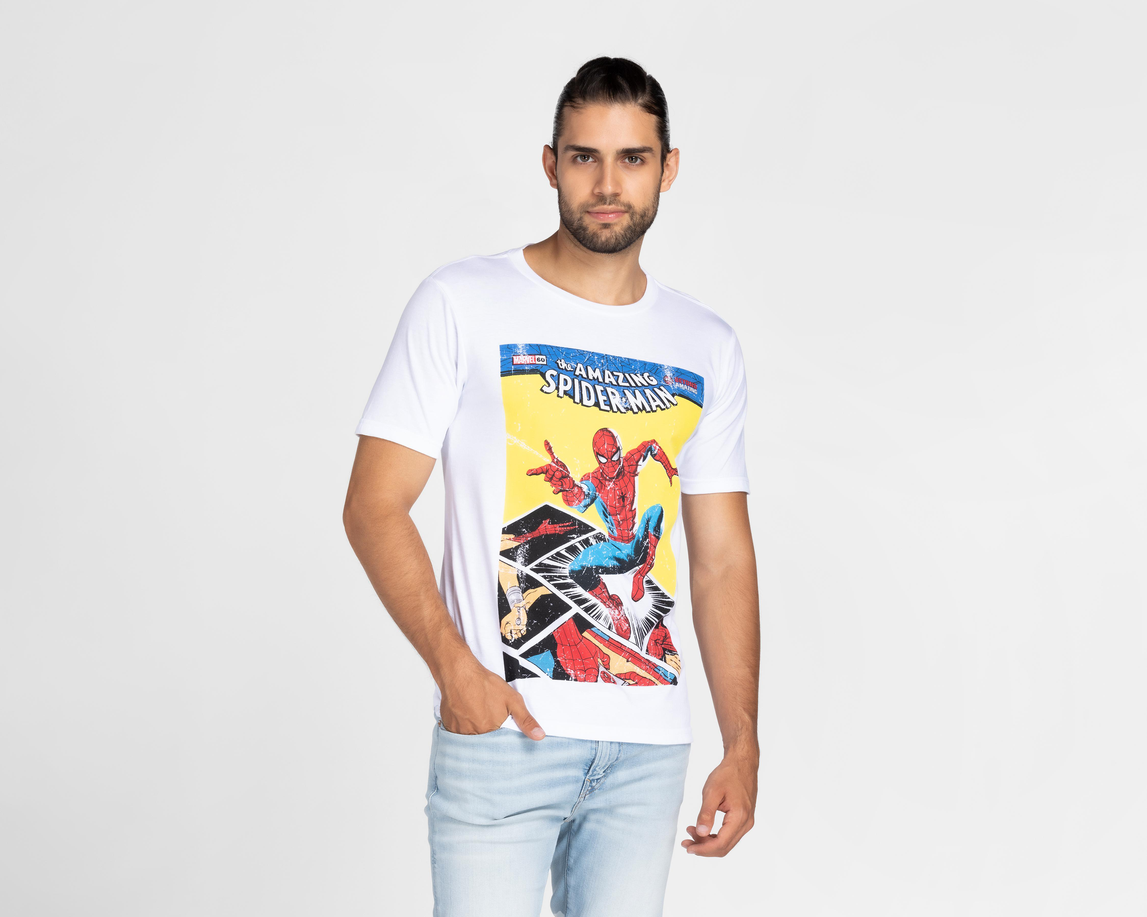Playera Spider-Man Cuello Redondo