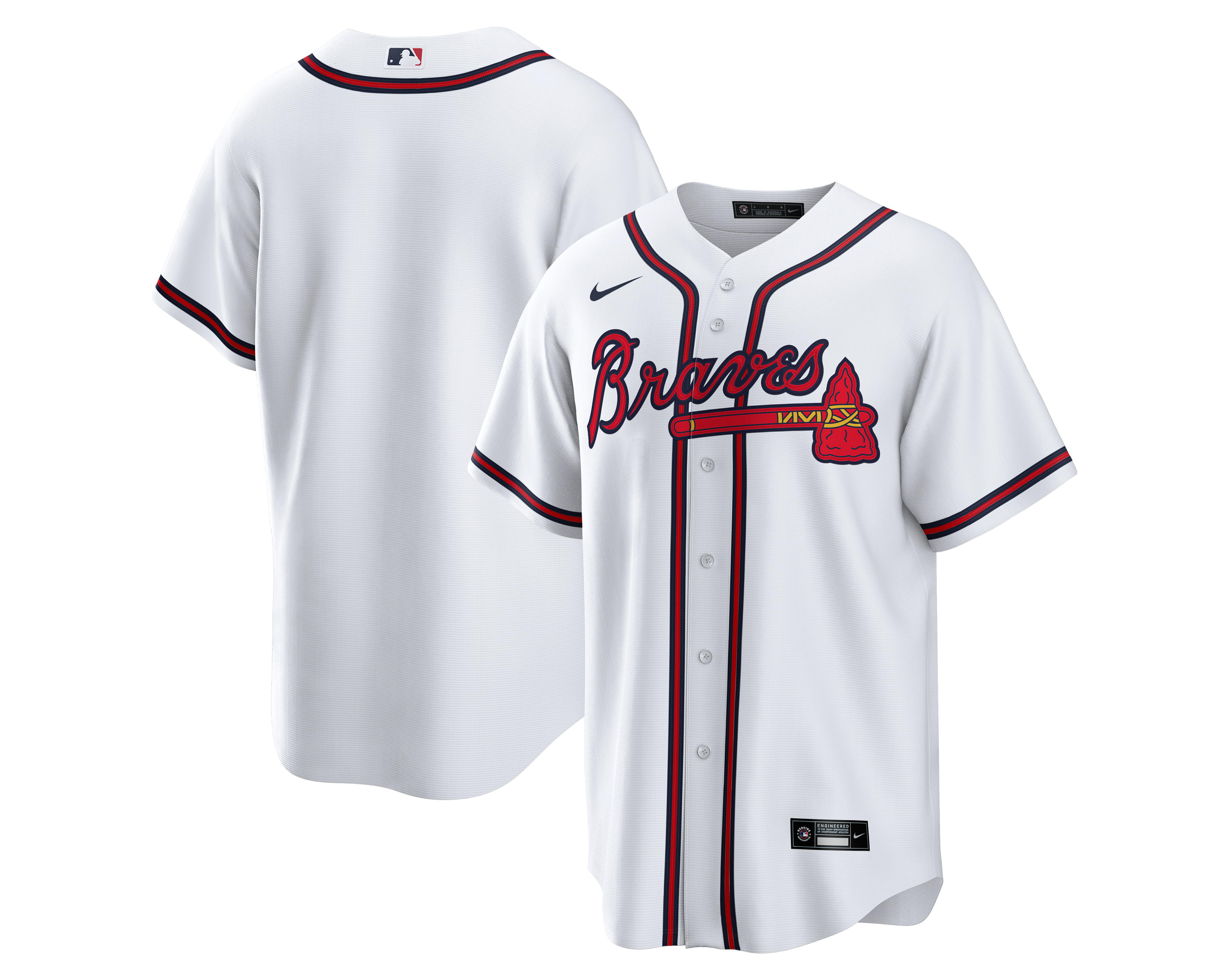 Foto 2 pulgar | Casaca Nike MBL Atlanta Braves Réplica