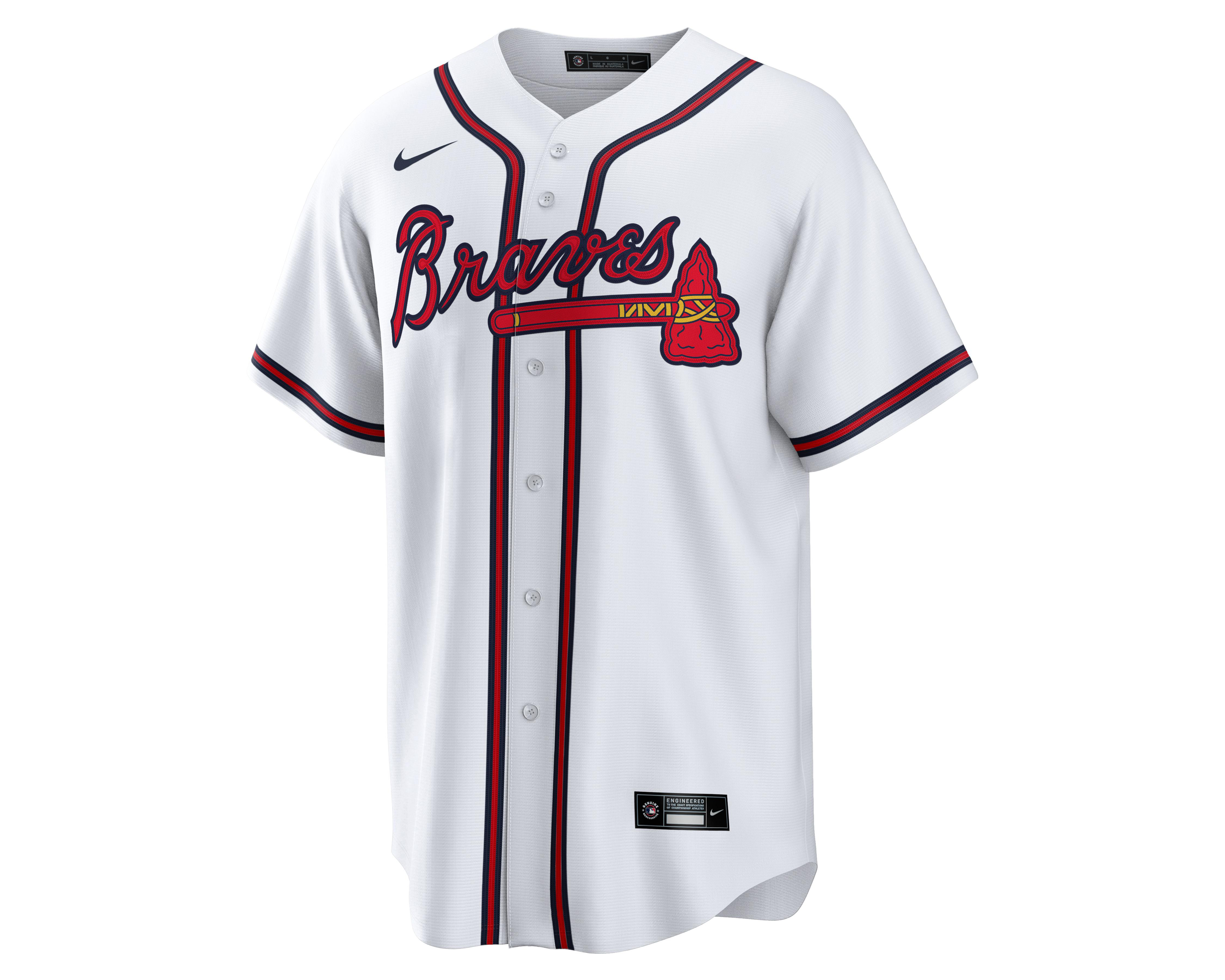 Foto 3 pulgar | Casaca Nike MBL Atlanta Braves Réplica