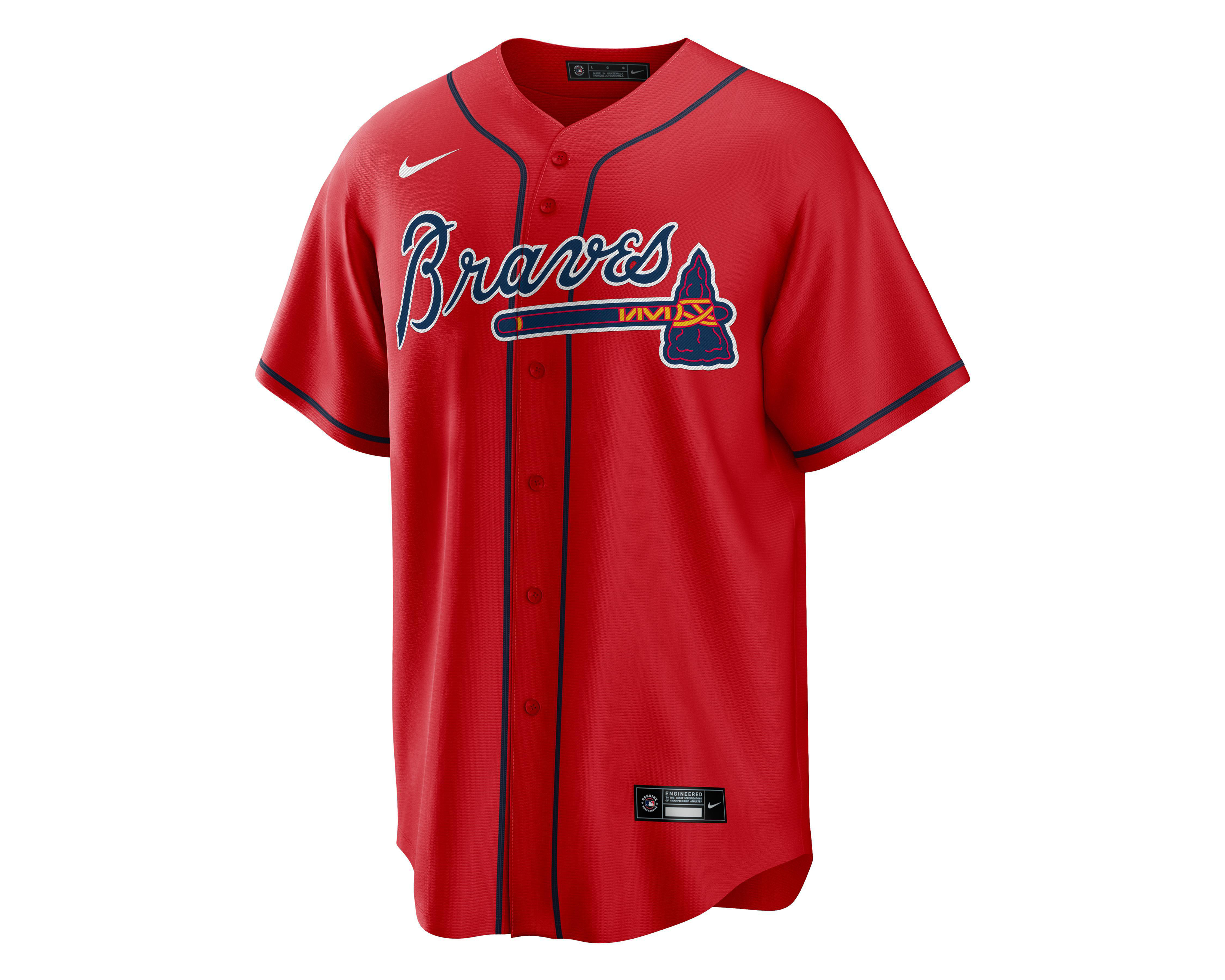 Foto 3 pulgar | Casaca Nike MLB Atlanta Braves