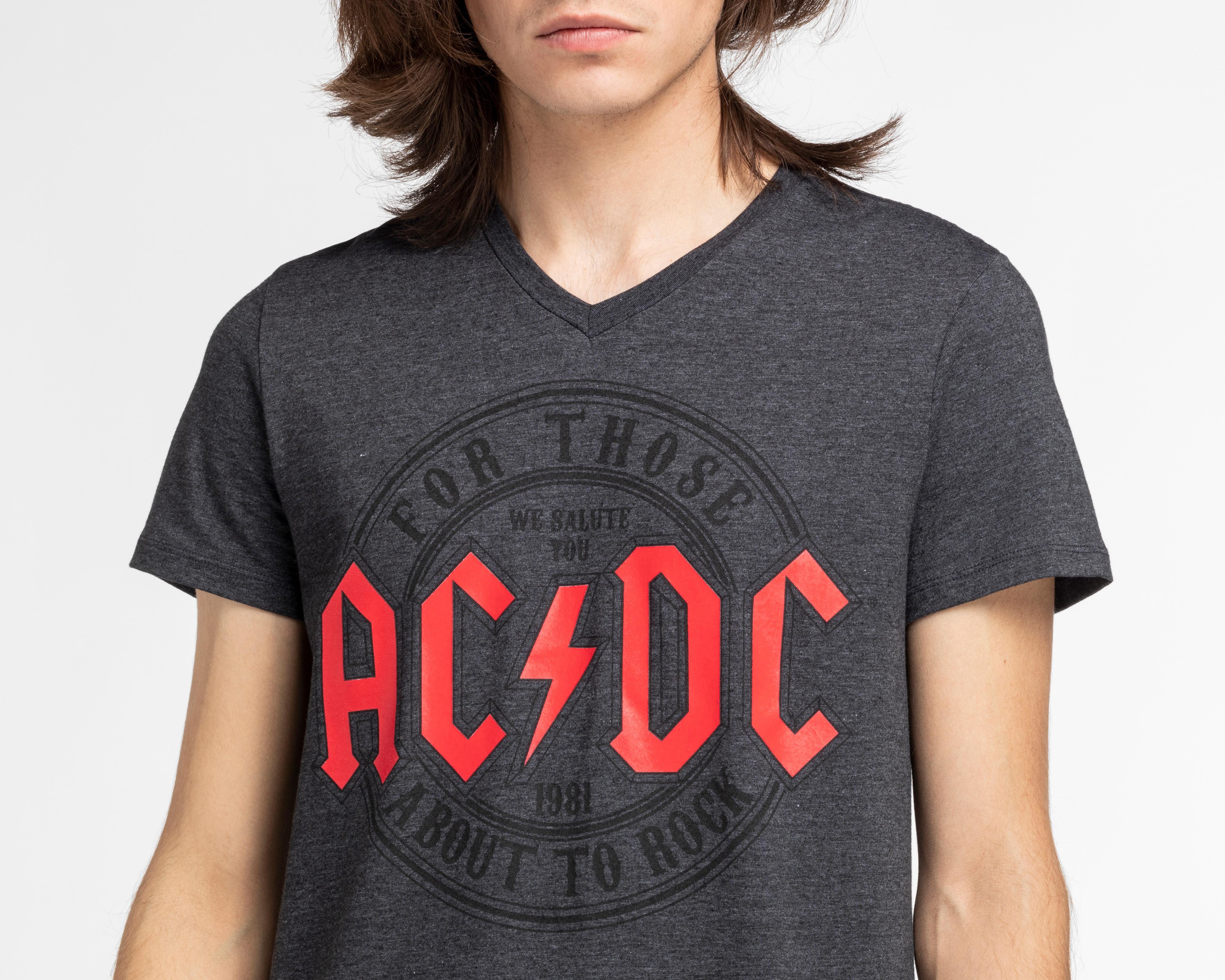 Playera ac dc para mujer hot sale