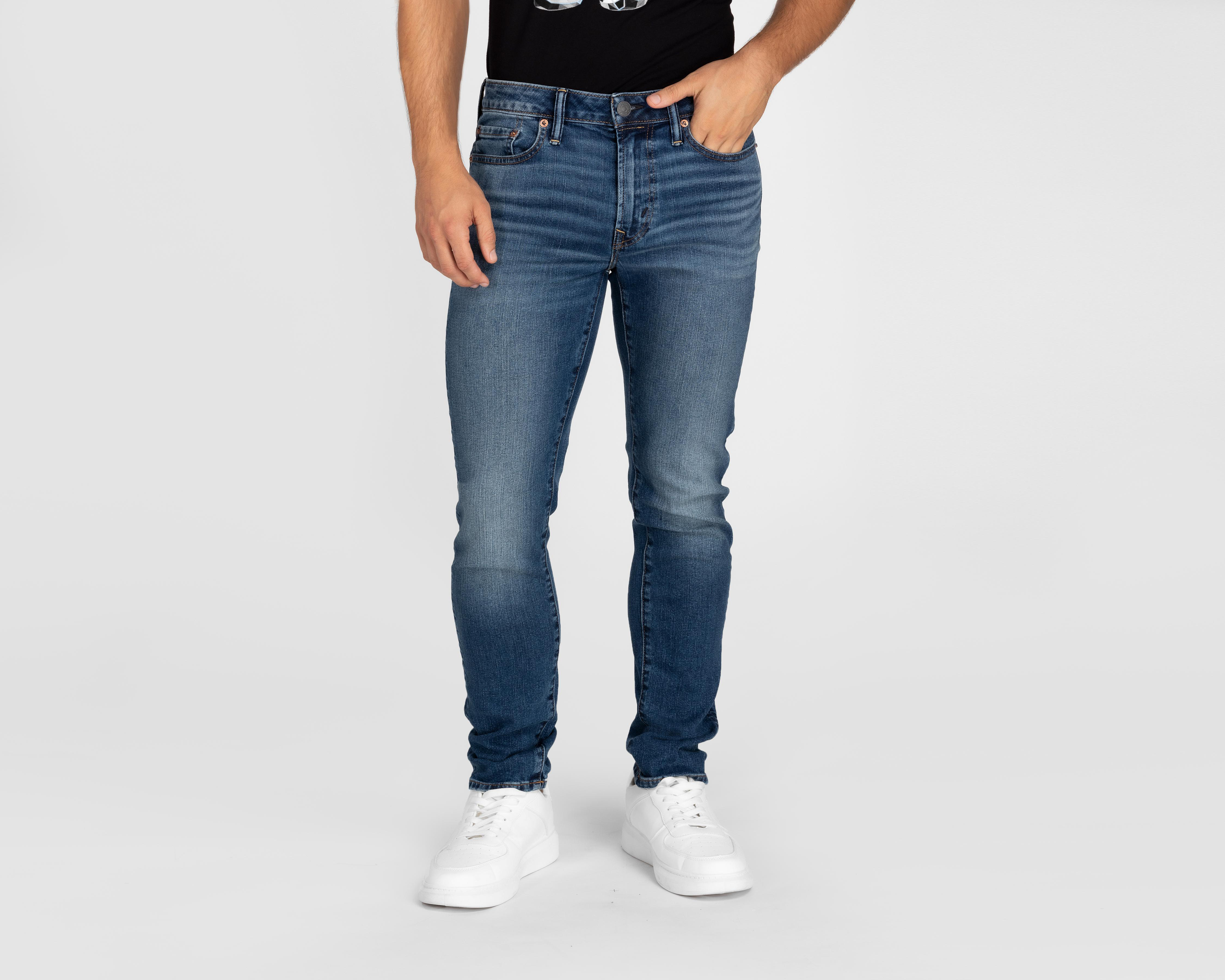 Foto 2 pulgar | Jeans American Eagle Slim Azul para Hombre