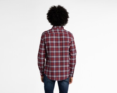 Foto 2 | Camisa Casual American Eagle Slim Fit a Cuadros para Hombre