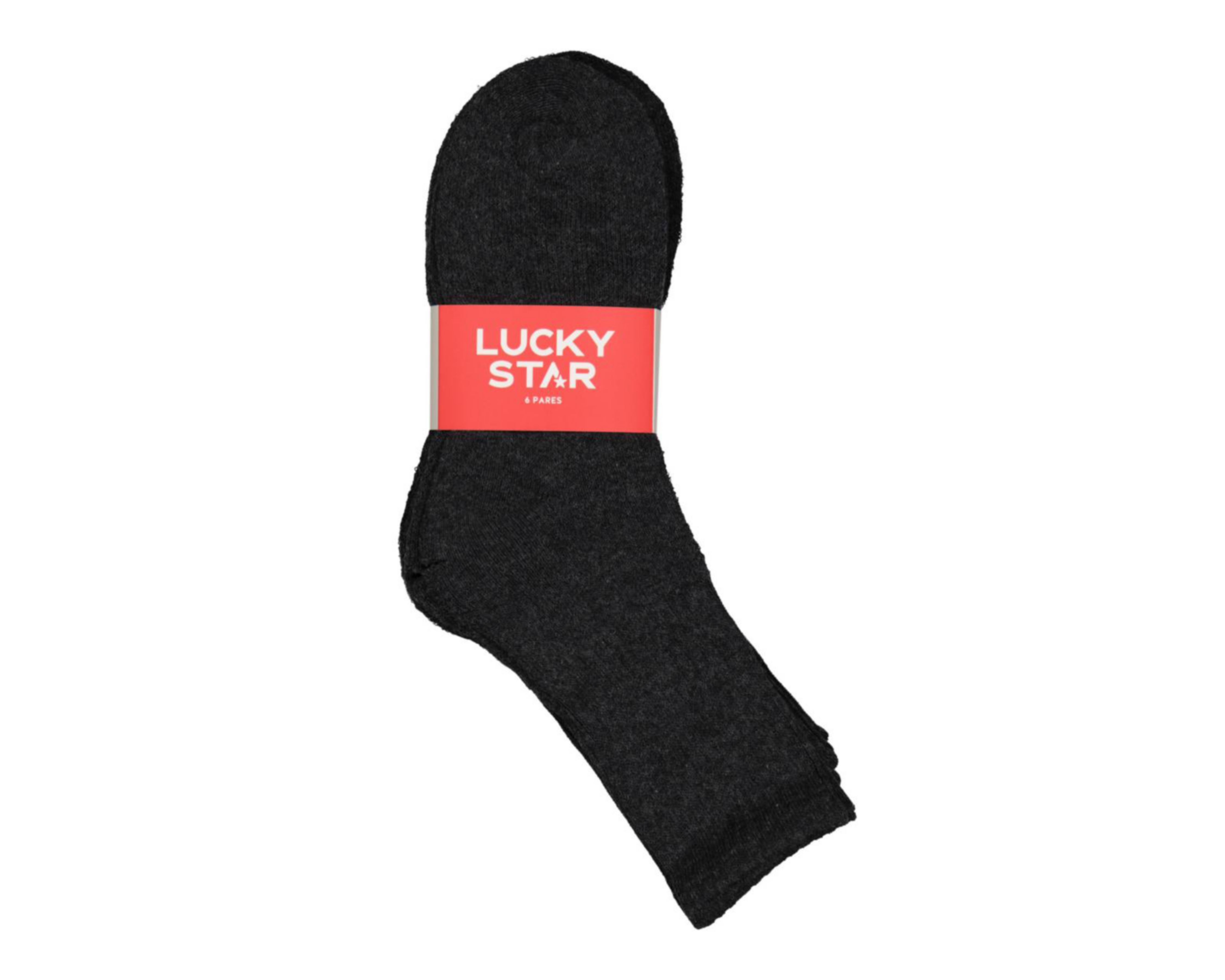 Foto 4 pulgar | Calcetas Deportivas Largas Lucky Star para Hombre 6 Pares