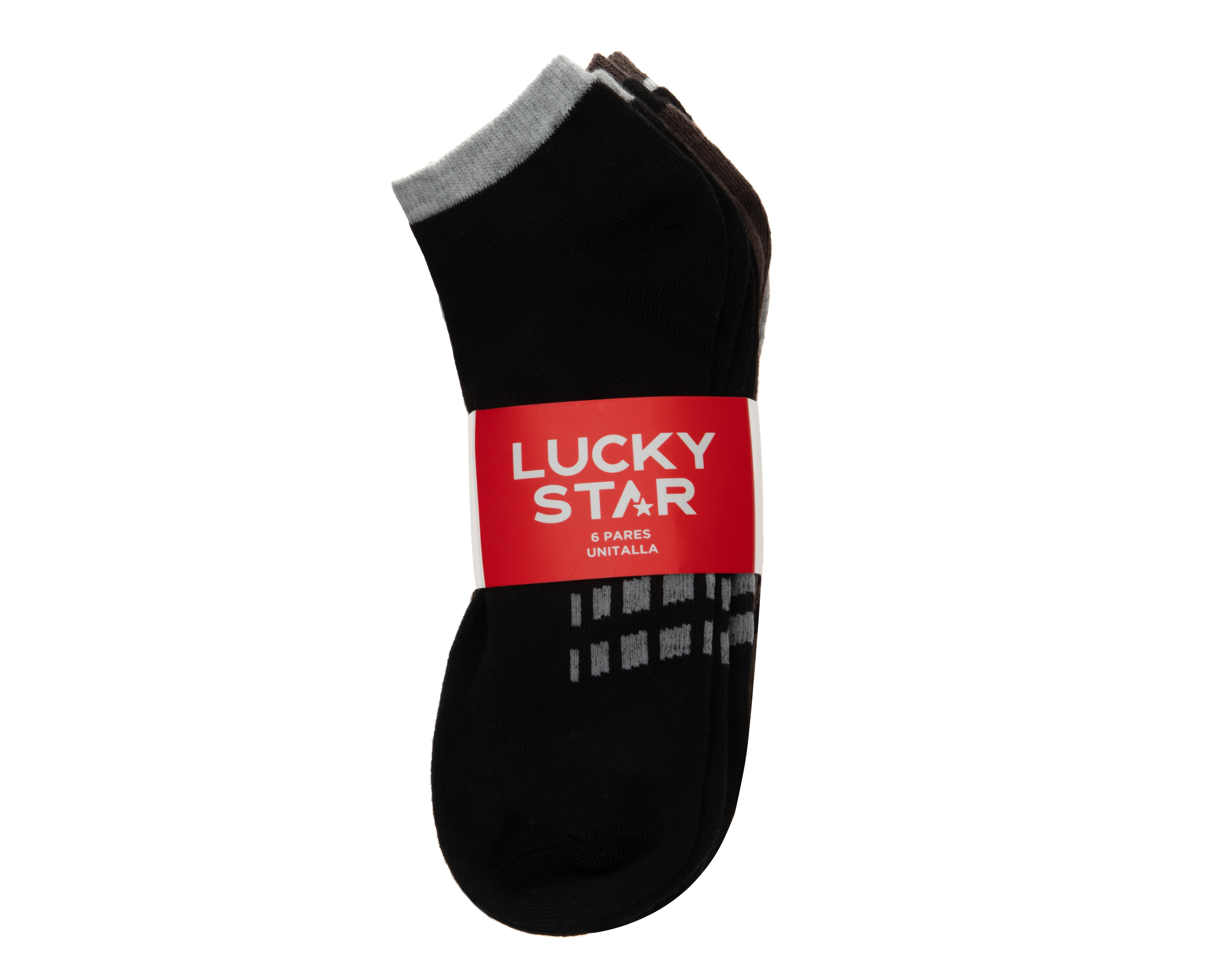 Foto 4 pulgar | Calcetas Deportivas Tines Lucky Star para Hombre 6 Pares