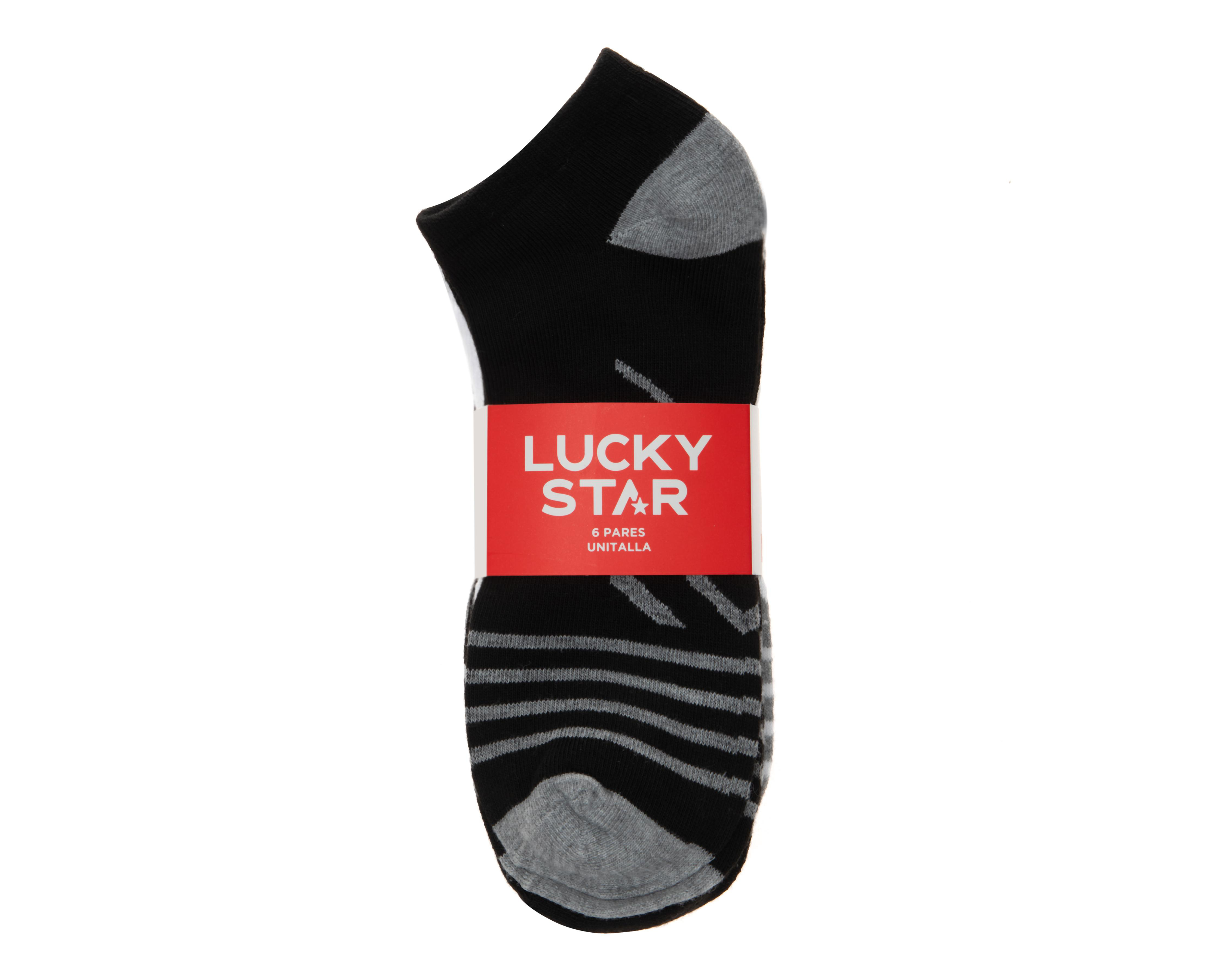 Foto 4 pulgar | Calcetas Deportivas Tines Lucky Star para Hombre 6 Pares