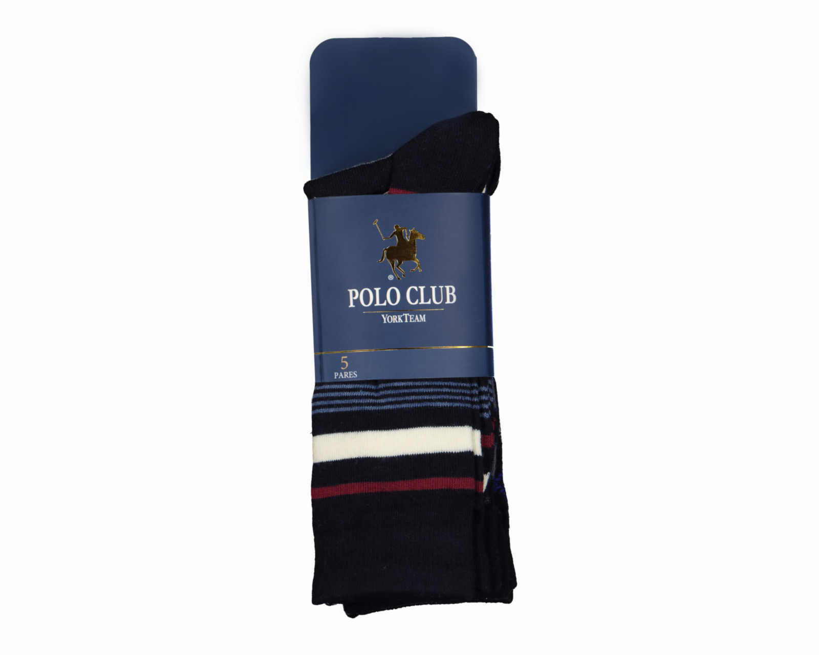 Foto 4 pulgar | Calcetas de Vestir York Team Polo Club para Hombre 5 Pares